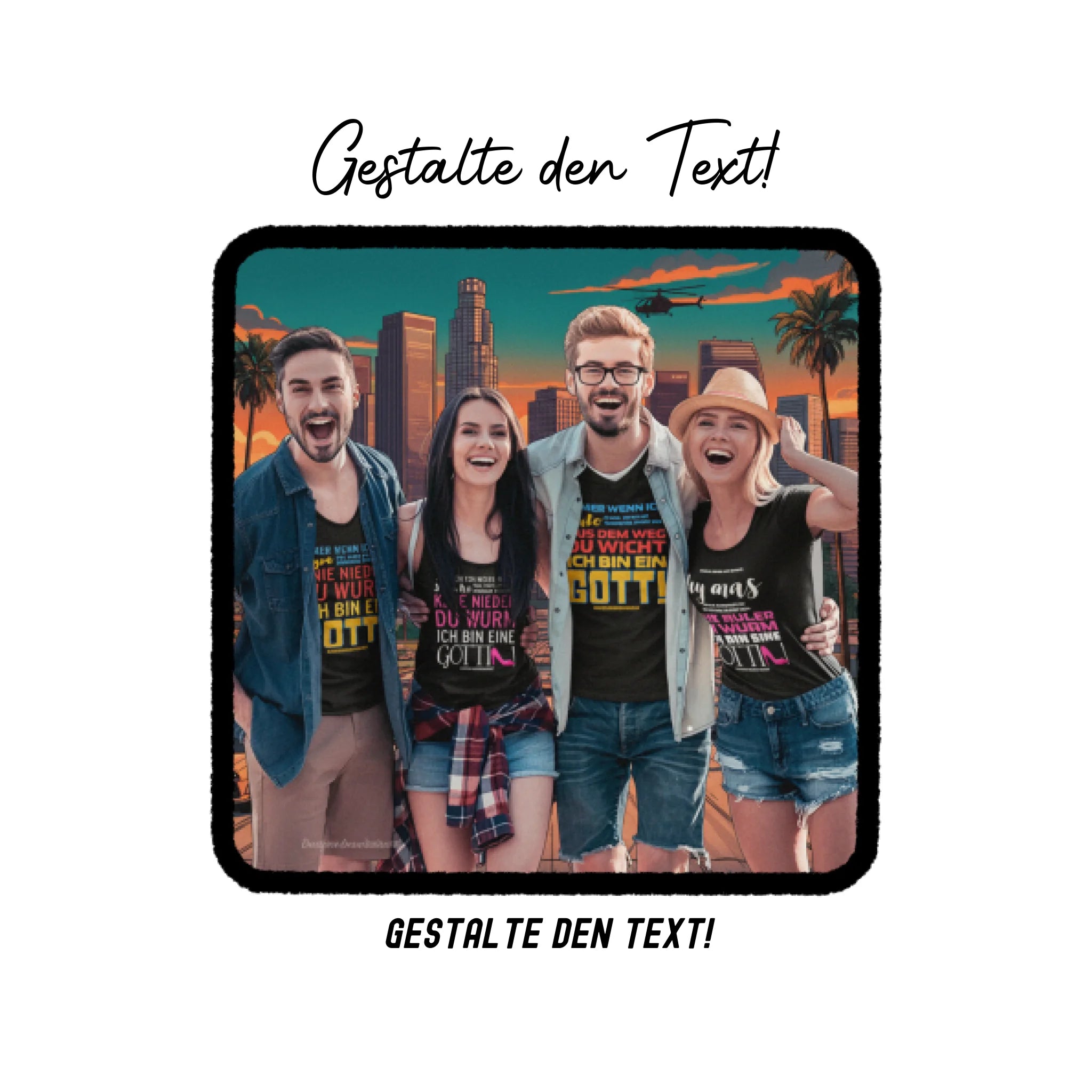 KI-Effekt: Dein Foto im GTA-Stil • diverse personalisierbare Artikel