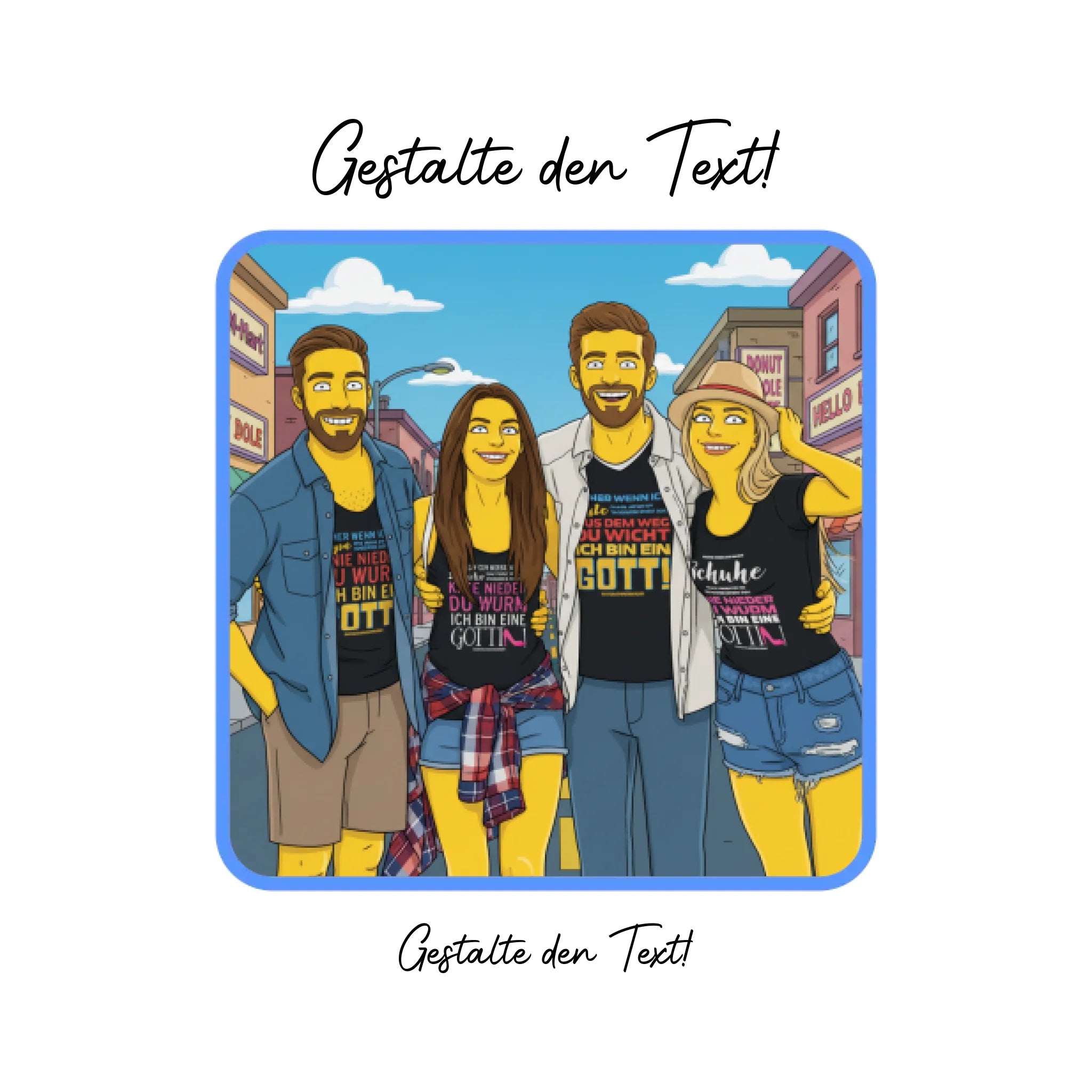 KI-Effekt: Dein Foto im Simpsons-Stil • diverse personalisierbare Artikel
