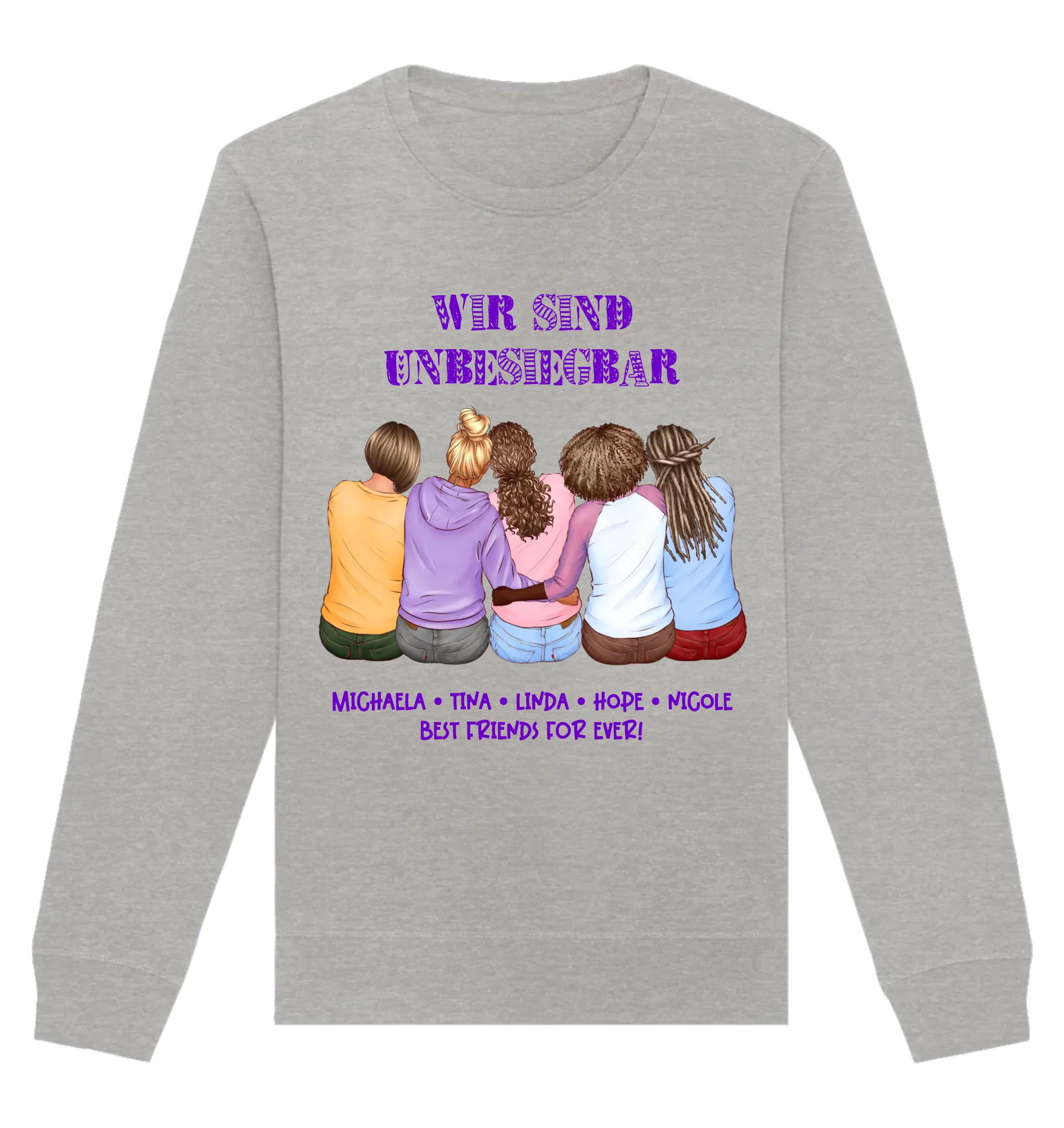 HalloGeschenk.de front-organic-basic-unisex-sweatshirt-c2c1c0-1116x