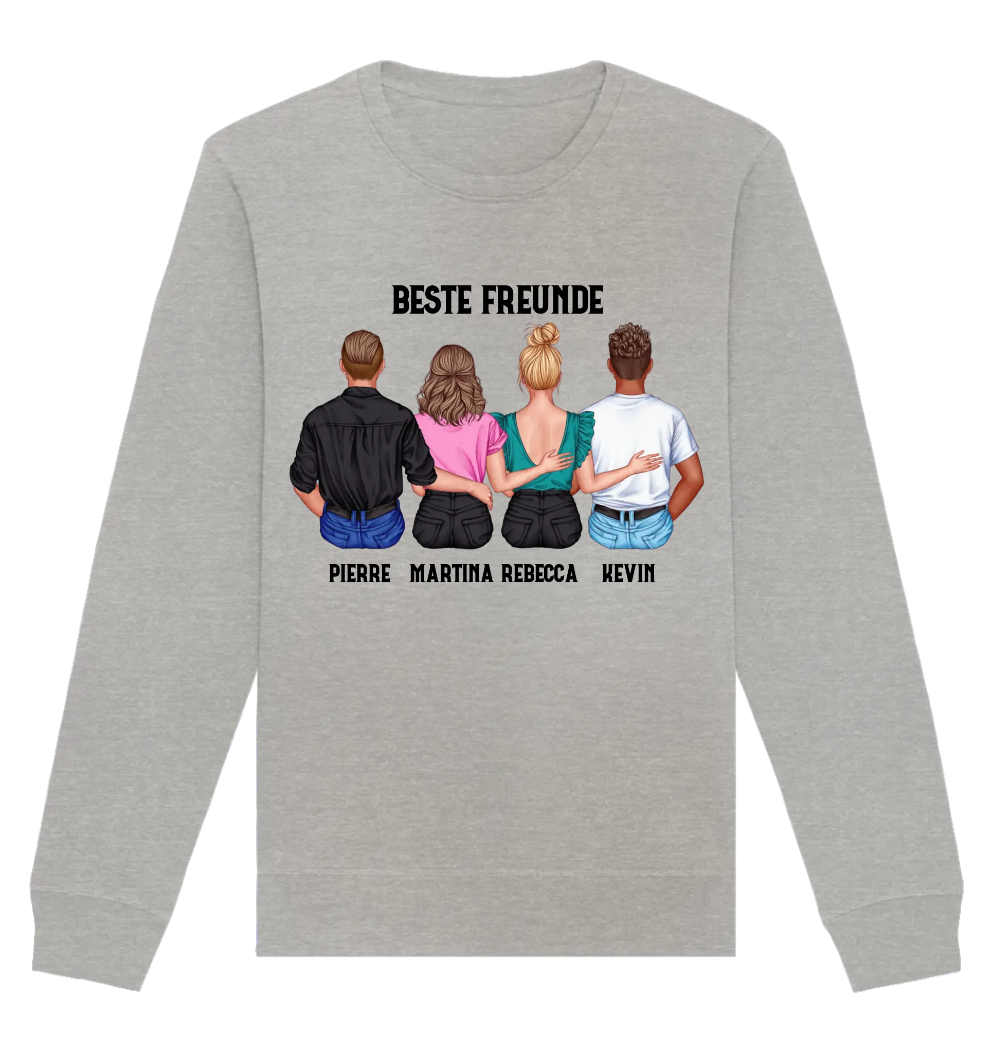 HalloGeschenk.de front-organic-basic-unisex-sweatshirt-c2c1c0-1116x