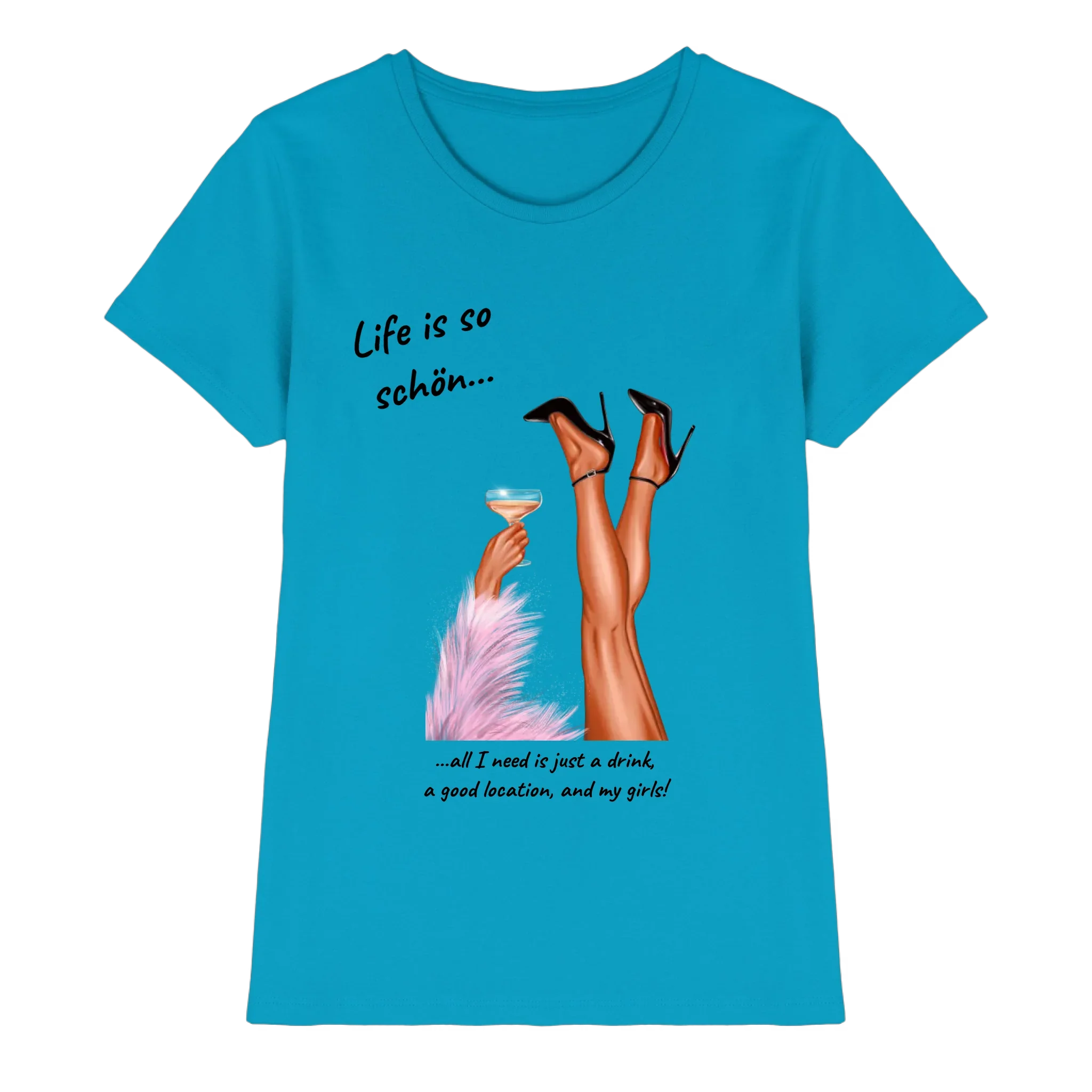 Ladies: Party-Beine • mehrere Artikel • ’Statement-Collection’ • Wunschtext • personalisierte Figuren - Premium Damen