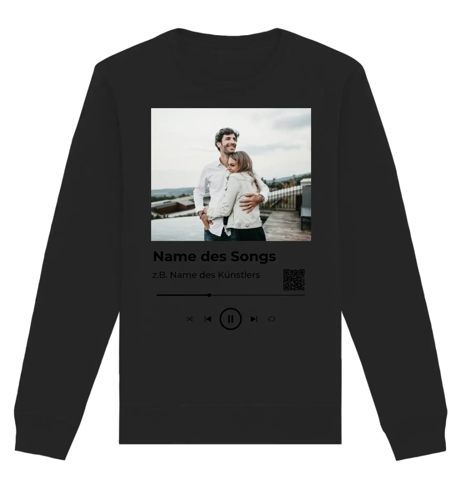 Spotify-Fotomotiv • mehrere Artikel • ’Statement-Collection’ • Wunschtext • Mein Fotomotiv - Unisex Sweatshirt • Bio