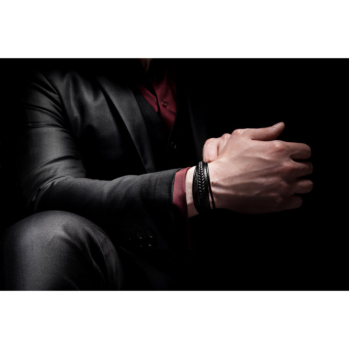Lederarmband "Braid"