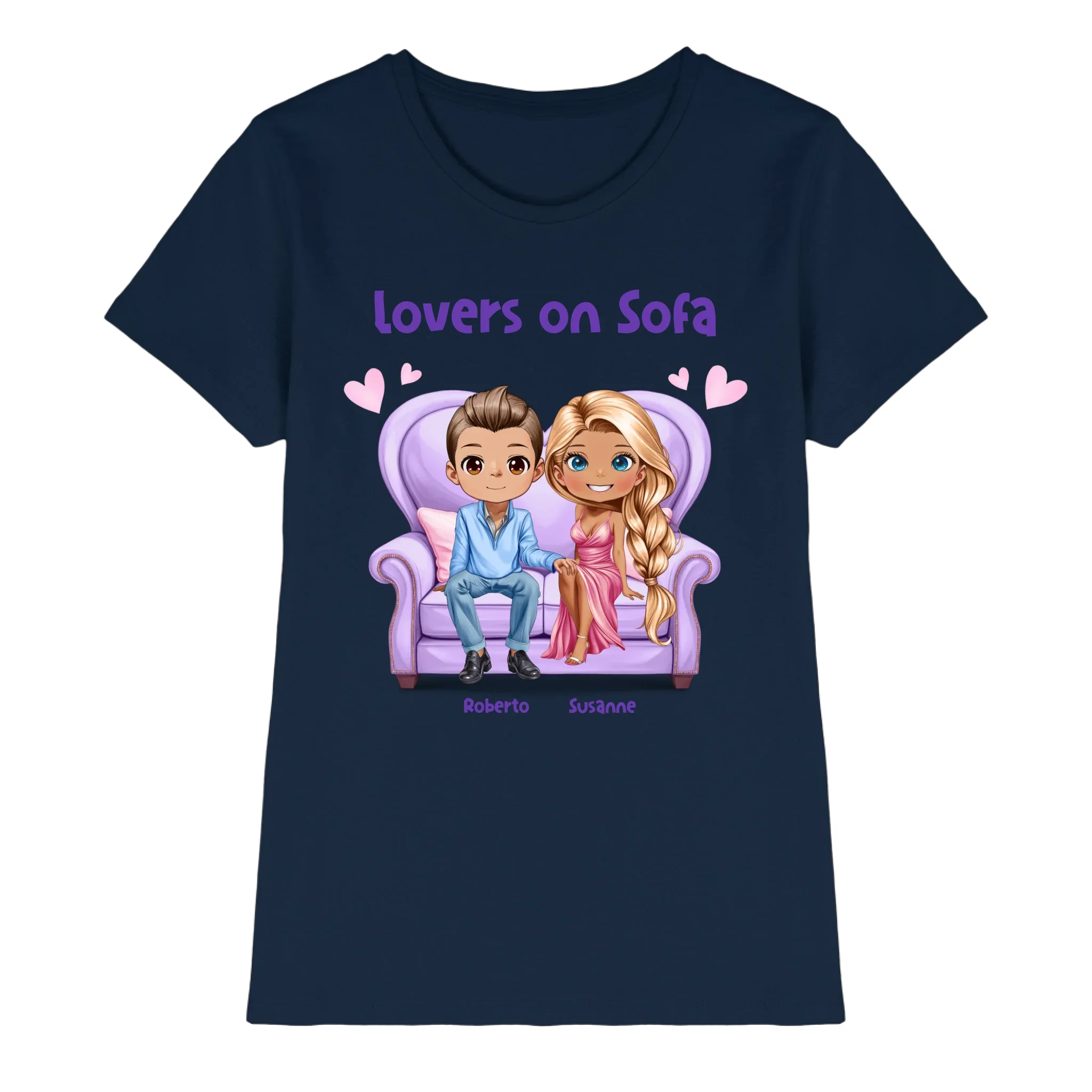 Lovers on Sofa: 2-4 Figuren (mw/mm/ww) • mehrere Artikel • ’Statement-Collection’ • Wunschtext • personalisierte