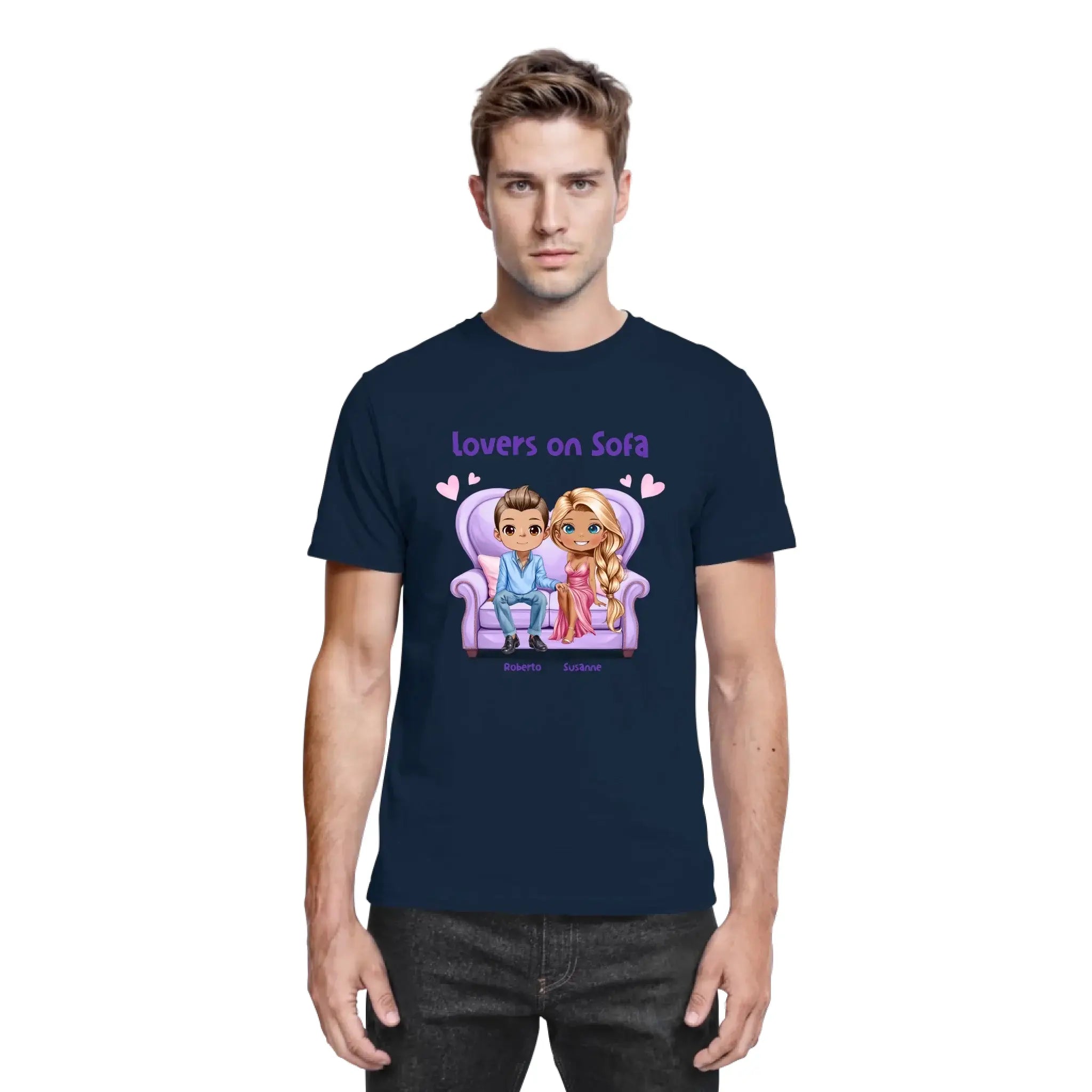 Lovers on Sofa: 2-4 Figuren (mw/mm/ww) • mehrere Artikel • ’Statement-Collection’ • Wunschtext • personalisierte