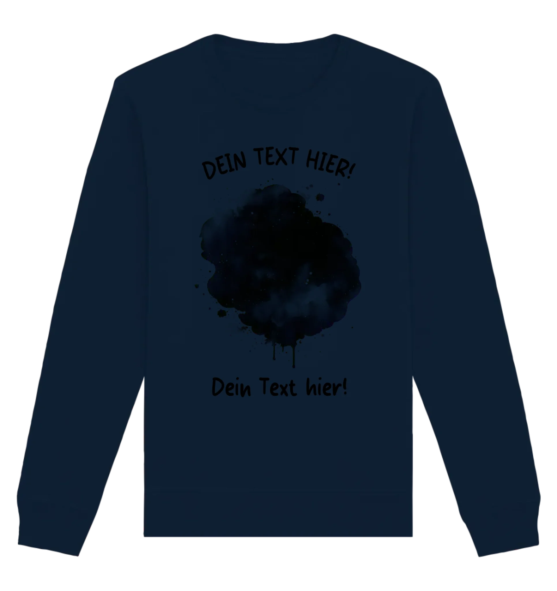 KI-Cartoon-Effekt Splash • mehrere Artikel • ’Statement-Collection’ • Wunschtext • Mein Fotomotiv - Unisex Sweatshirt