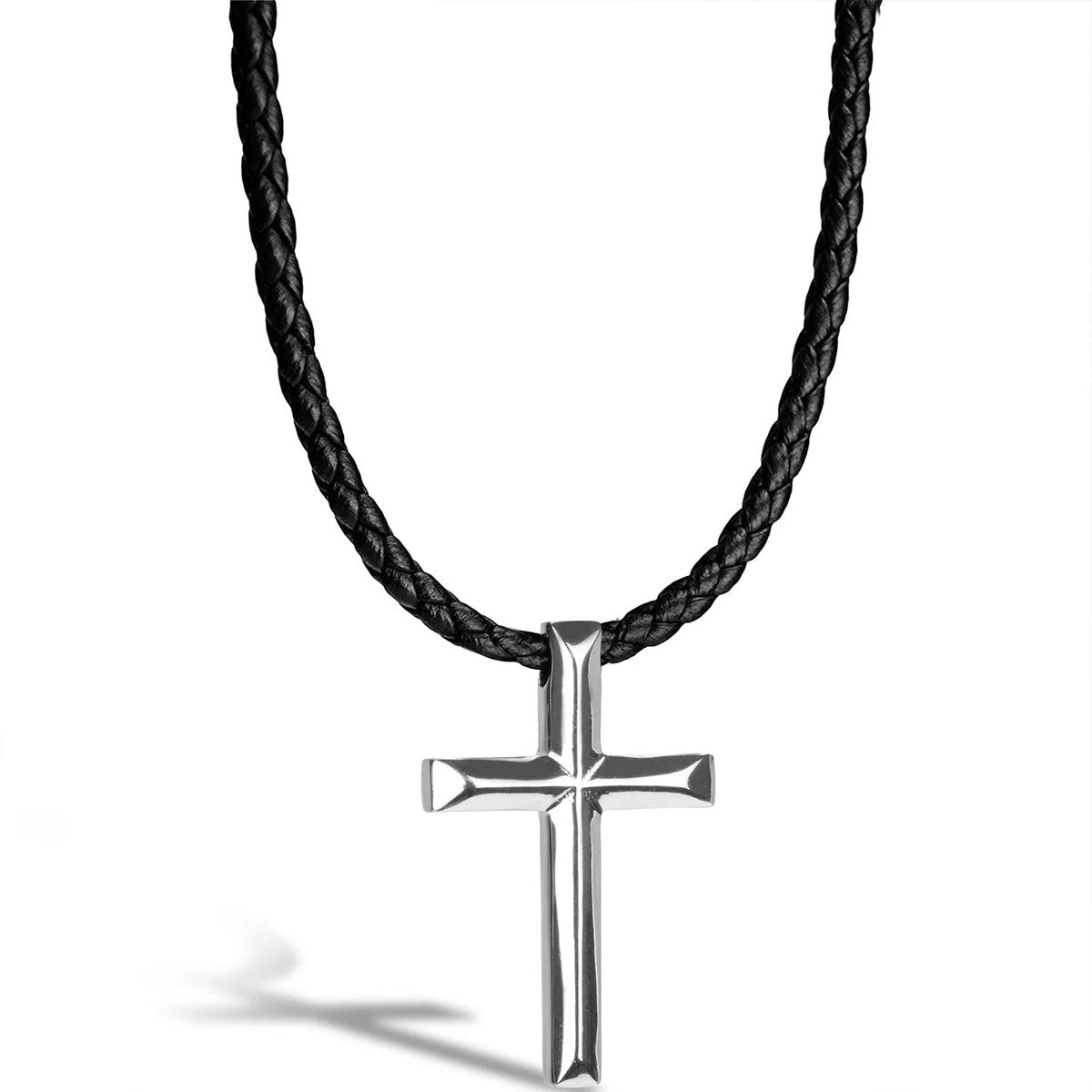 Lederhalskette „Kreuz“