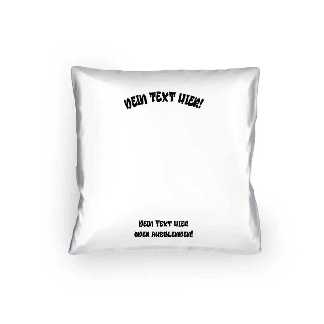 8in1-Fotogeschenk: Dein Foto im Farbklecks + Wunschtext • personalisiert • diverse Artikel - Kissen 40x40 cm / White