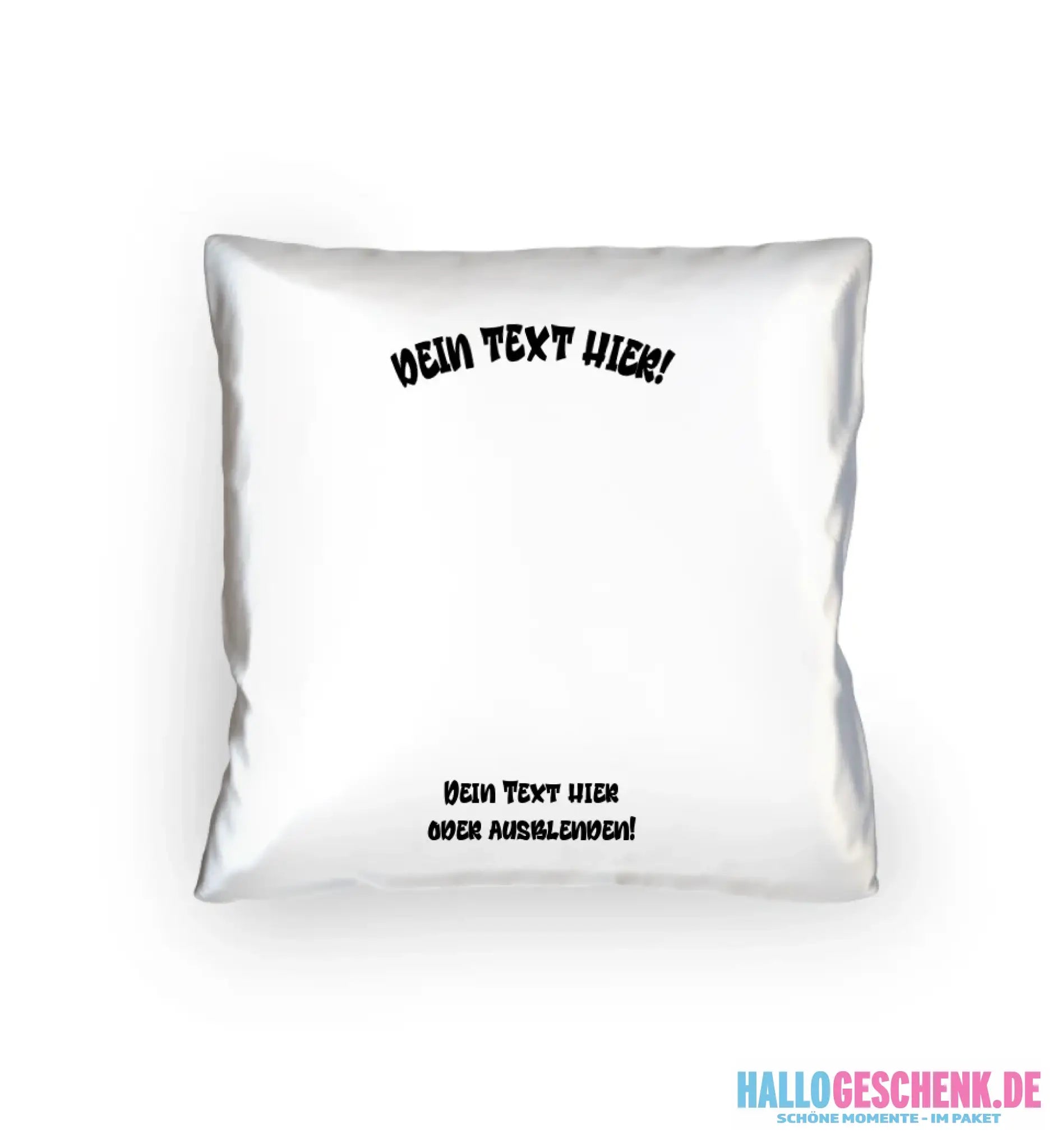 8in1-Fotogeschenk: Dein Foto im Farbklecks + Wunschtext • personalisiert • diverse Artikel - Kissen 40x40 cm / White