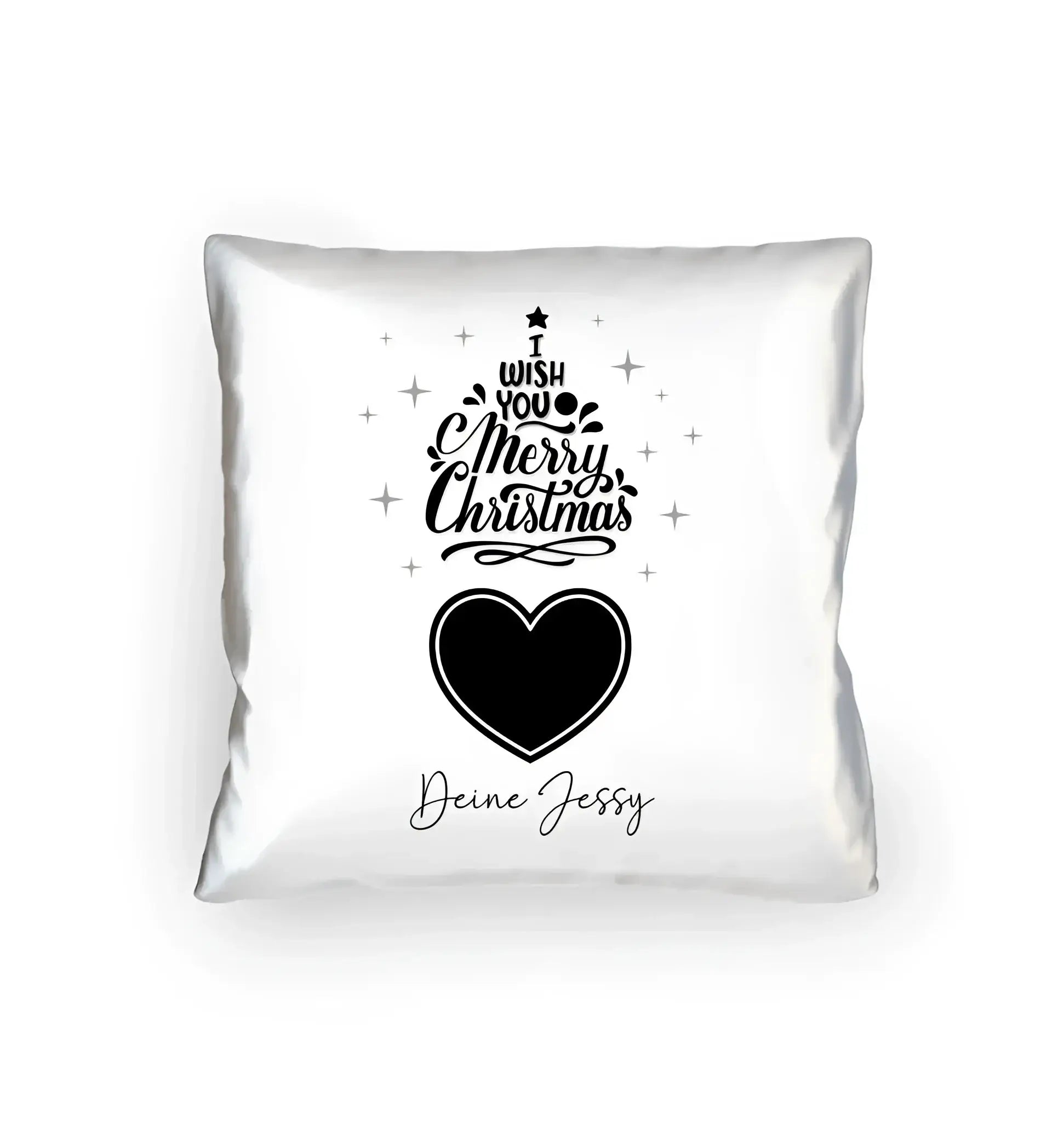 8in1-Fotogeschenk: Dein Foto im Merry Christmas Tree + Wunschtext • X-mas • personalisiert • diverse Artikel - Kissen