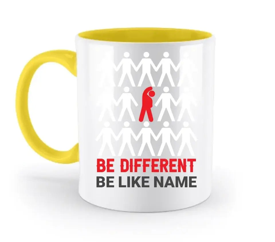 8in1-Kollektion: Be different + Wunschtext • 14 verschiedene Farben • personalisiert • diverse Artikel - zweifarbige