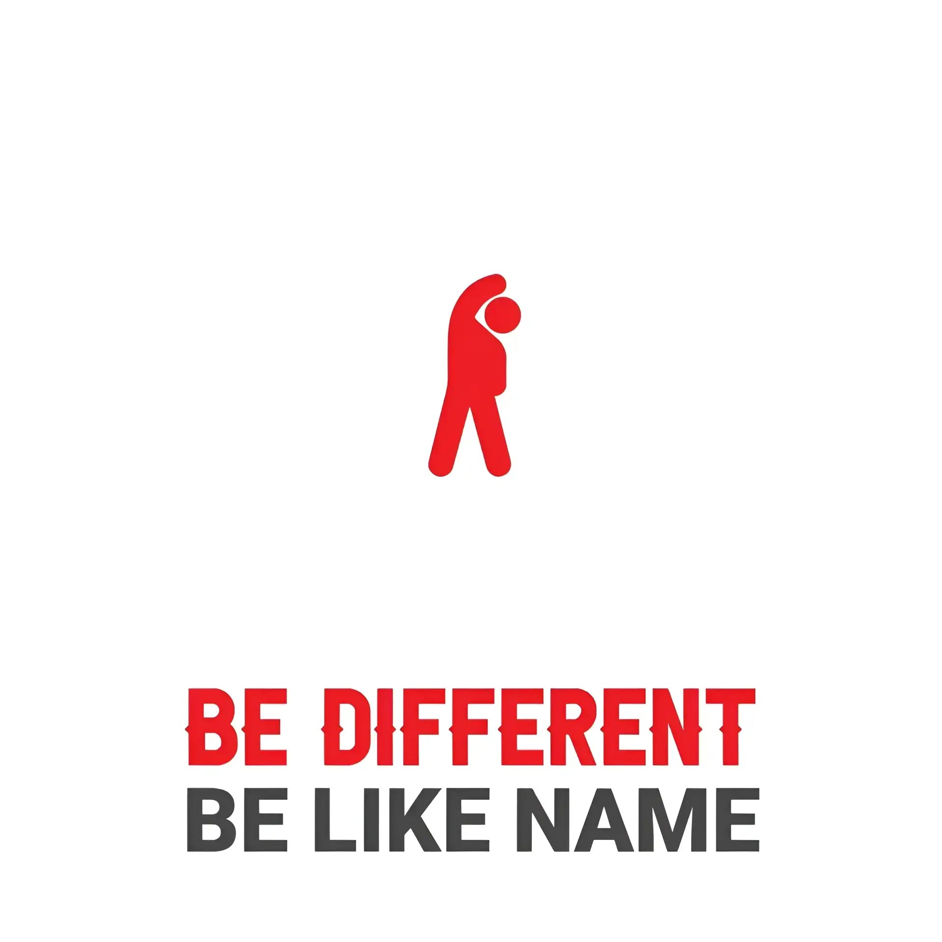 8in1-Kollektion: Be different + Wunschtext • 14 verschiedene Farben • personalisiert • diverse Artikel - ausgestanzter