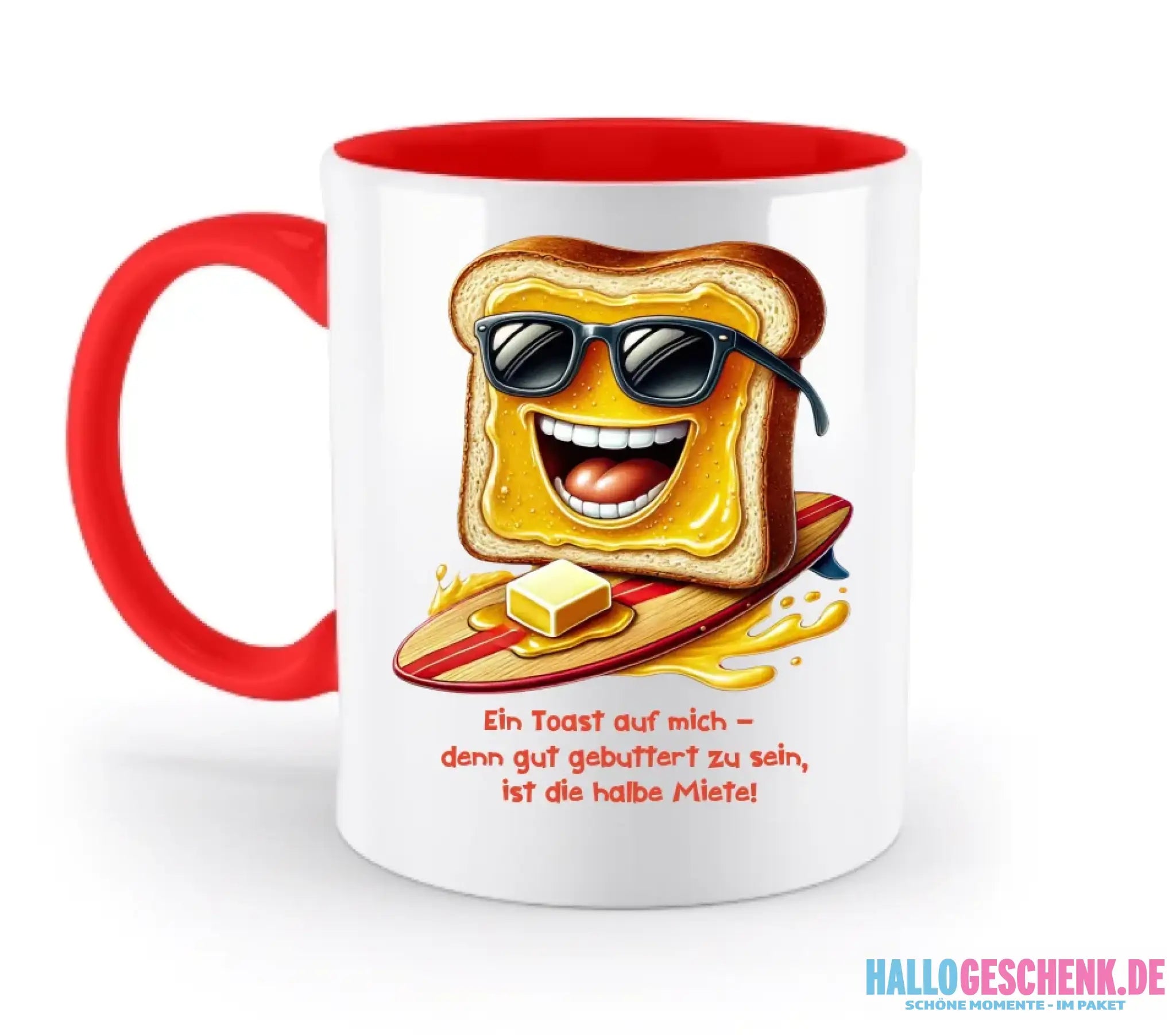 8in1-Kollektion: Funny Food + Wunschtext • 24 Motive zur Auswahl • personalisiert - zweifarbige Tasse