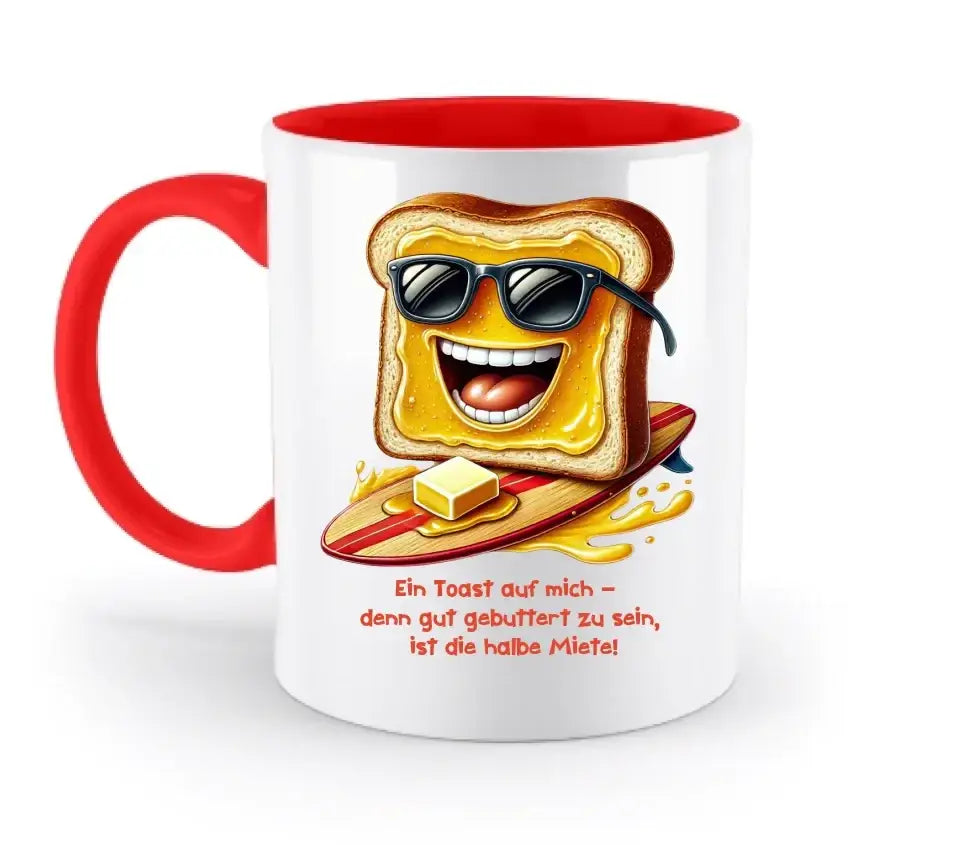 8in1-Kollektion: Funny Food + Wunschtext • 24 Motive zur Auswahl • personalisiert - zweifarbige Tasse