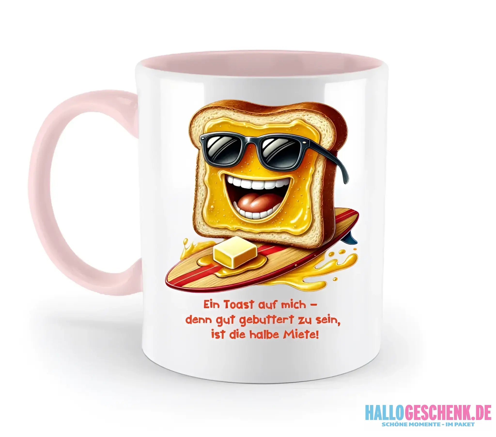 8in1-Kollektion: Funny Food + Wunschtext • 24 Motive zur Auswahl • personalisiert - zweifarbige Tasse