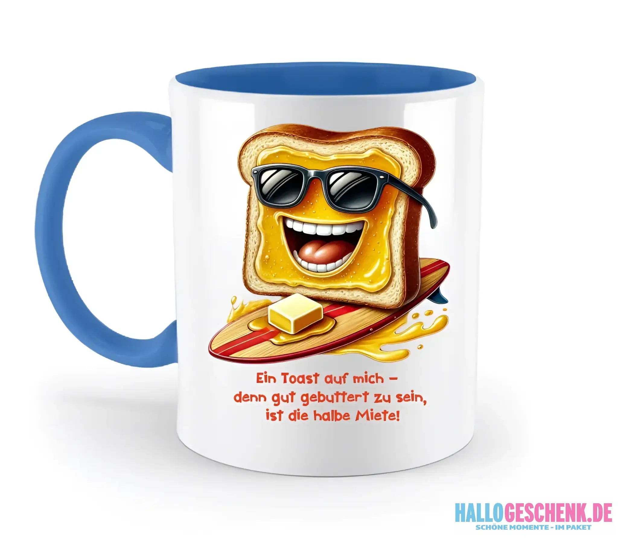 8in1-Kollektion: Funny Food + Wunschtext • 24 Motive zur Auswahl • personalisiert - zweifarbige Tasse