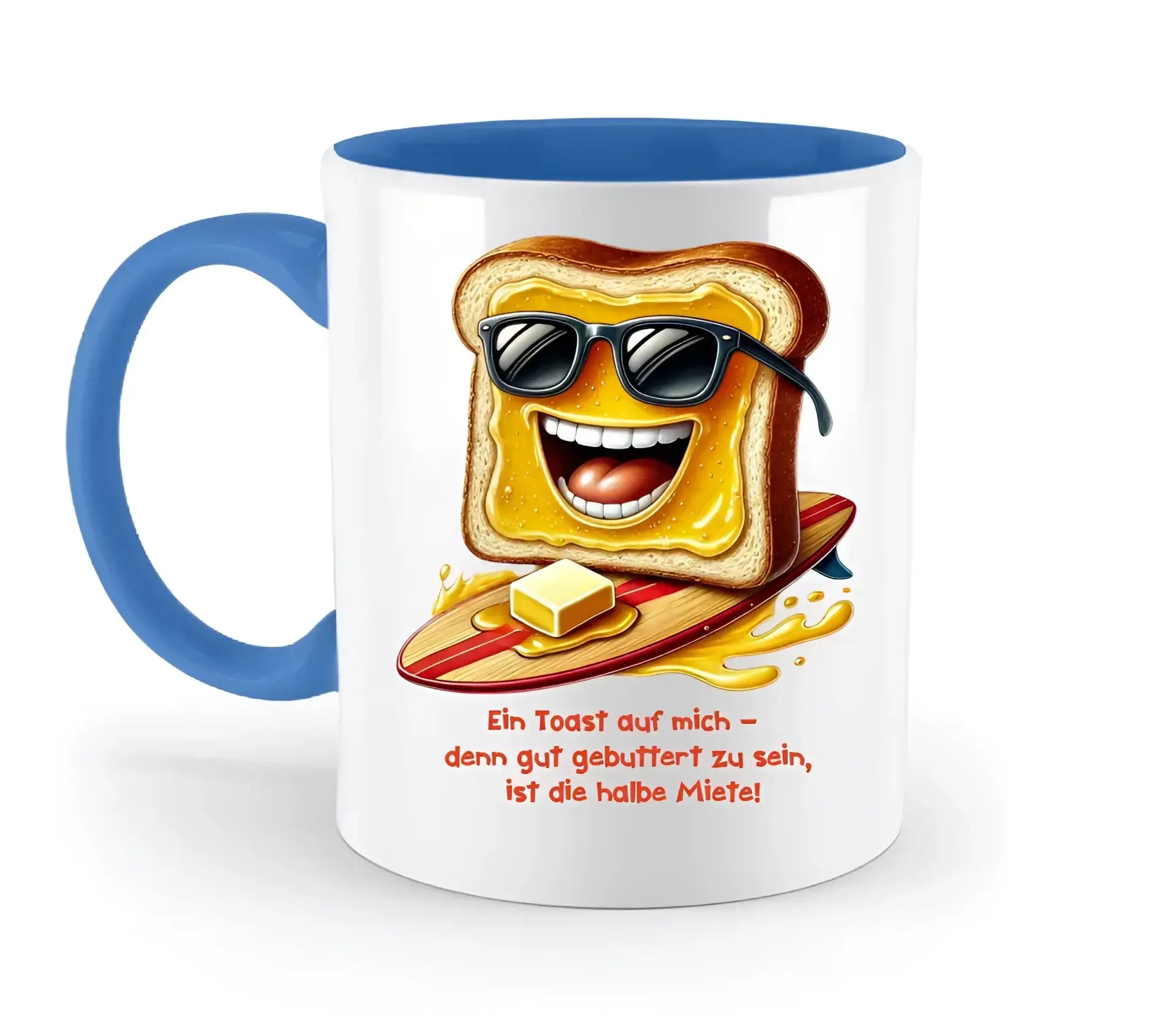 8in1-Kollektion: Funny Food + Wunschtext • 24 Motive zur Auswahl • personalisiert - zweifarbige Tasse