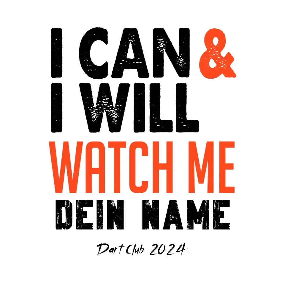 8in1-Kollektion: I CAN & I WILL + Wunschtext • personalisiert • diverse Artikel - ausgestanzter Sticker 20x20 cm