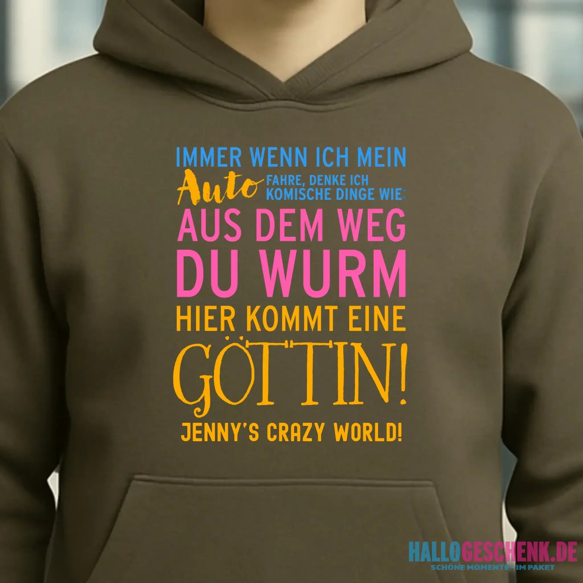8in1-Kollektion: Immer wenn ich Auto + Wunschtext • Göttin • personalisiert • diverse Artikel