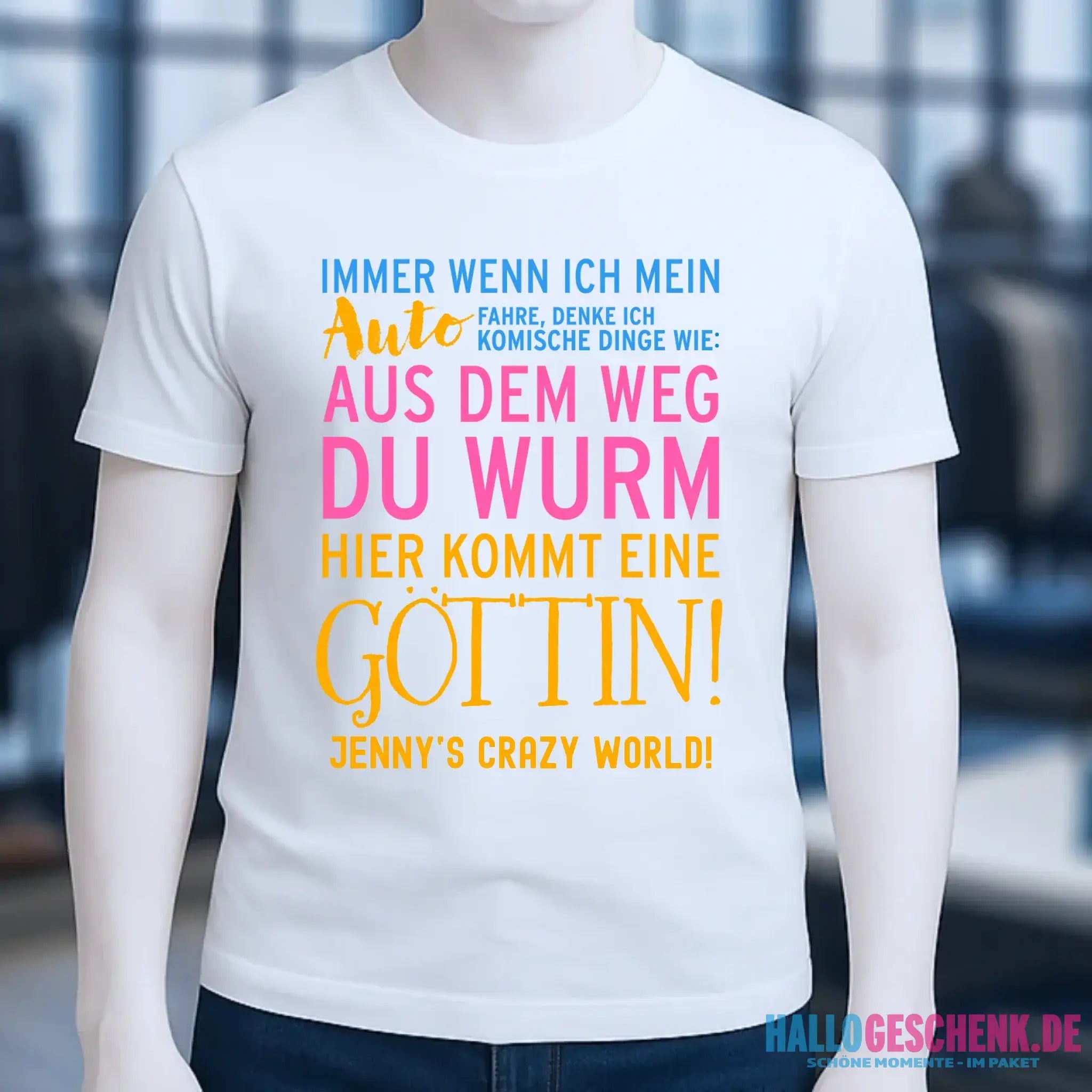 8in1-Kollektion: Immer wenn ich Auto + Wunschtext • Göttin • personalisiert • diverse Artikel