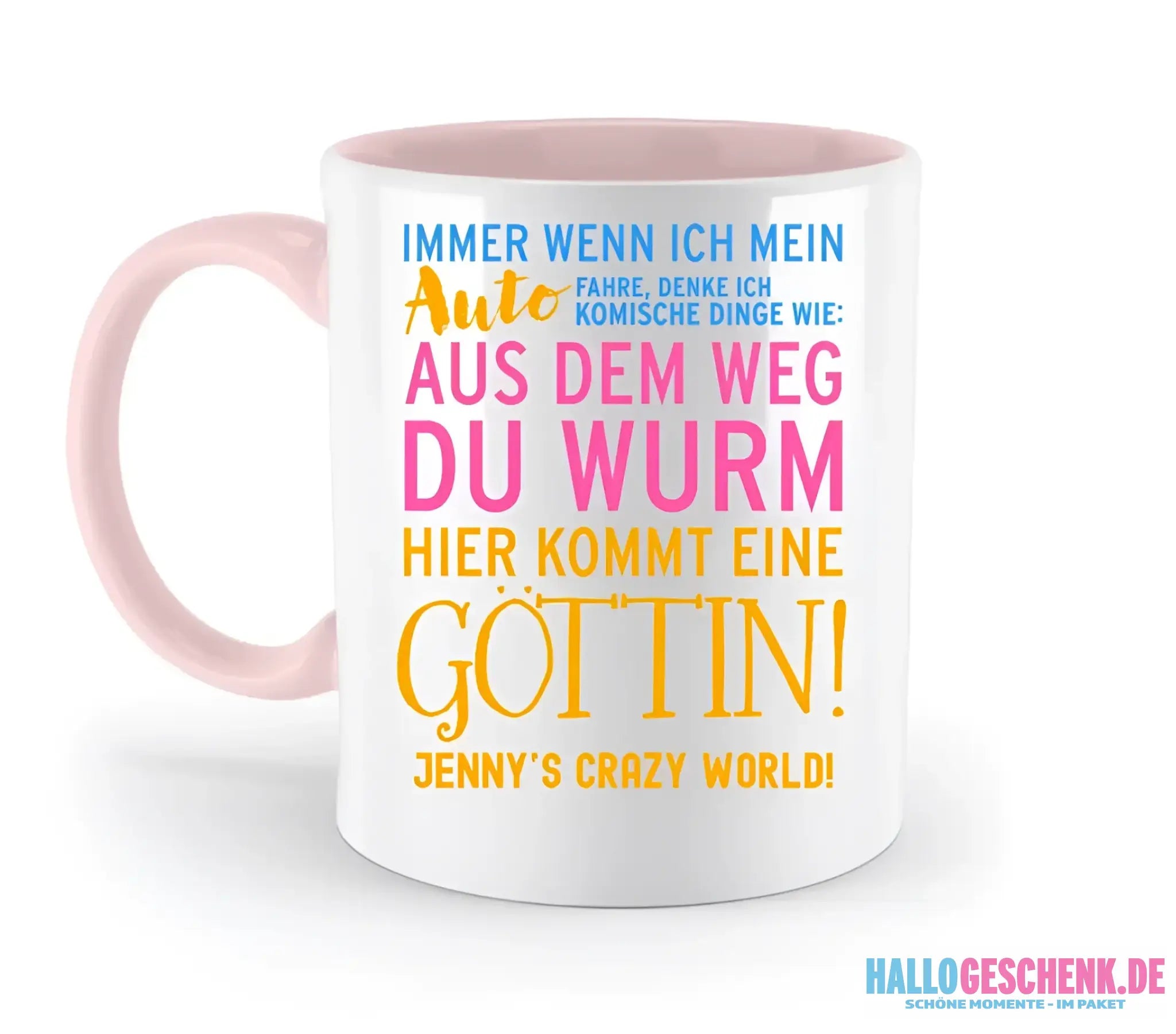 8in1-Kollektion: Immer wenn ich Auto + Wunschtext • Göttin • personalisiert • diverse Artikel
