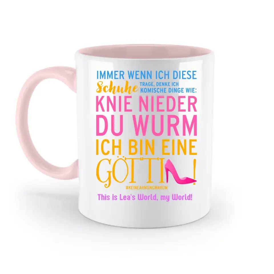 8in1-Kollektion: Immer wenn ich Schuhe + Wunschtext • 4 Motive weiß/Bunt wählbar • Göttin • personalisiert • diverse