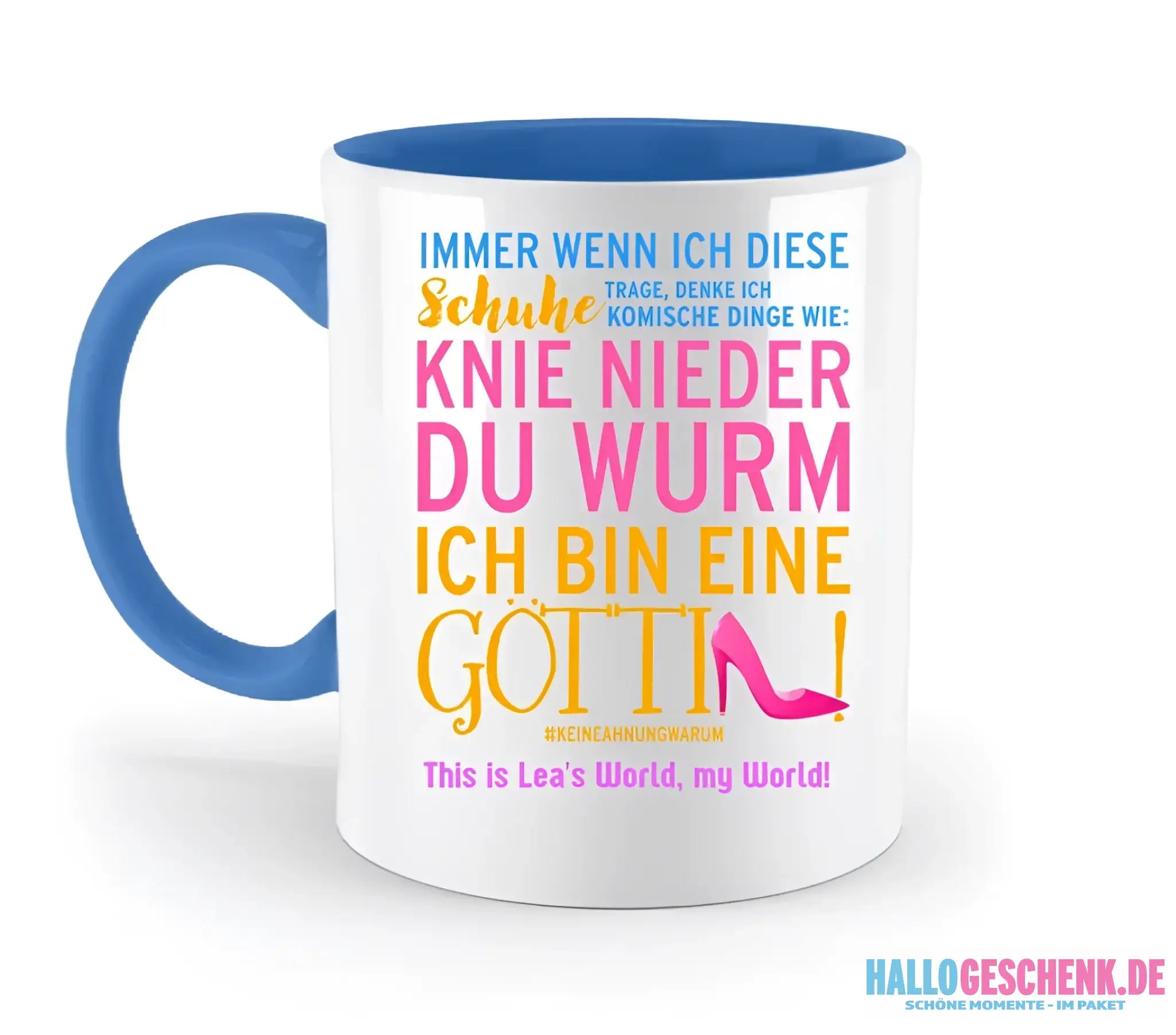 8in1-Kollektion: Immer wenn ich Schuhe + Wunschtext • 4 Motive weiß/Bunt wählbar • Göttin • personalisiert • diverse
