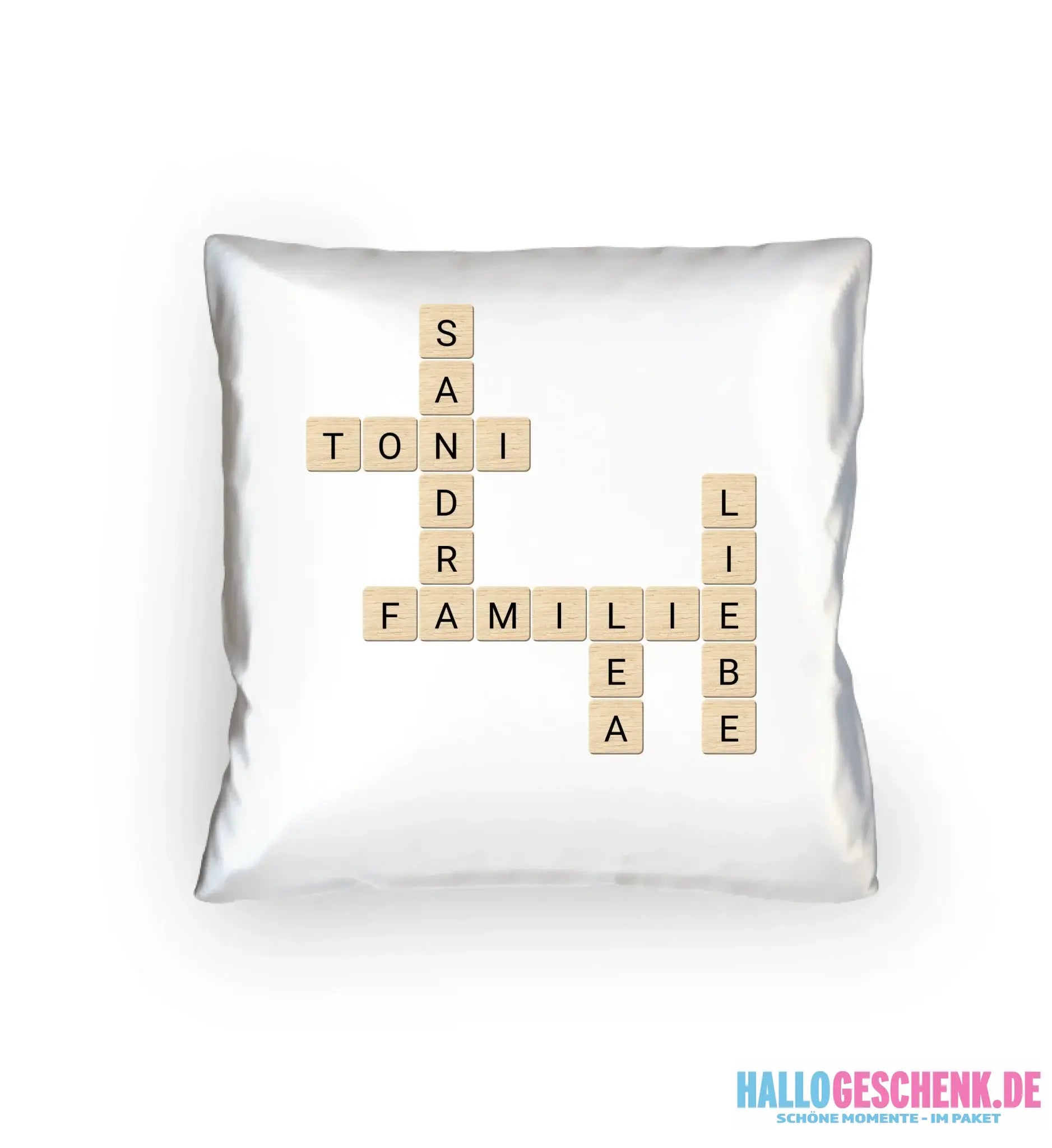 8in1-Kollektion: KREUZWORT Design automatische Generierung • personalisiert • diverse Artikel - Kissen 40x40 cm / White