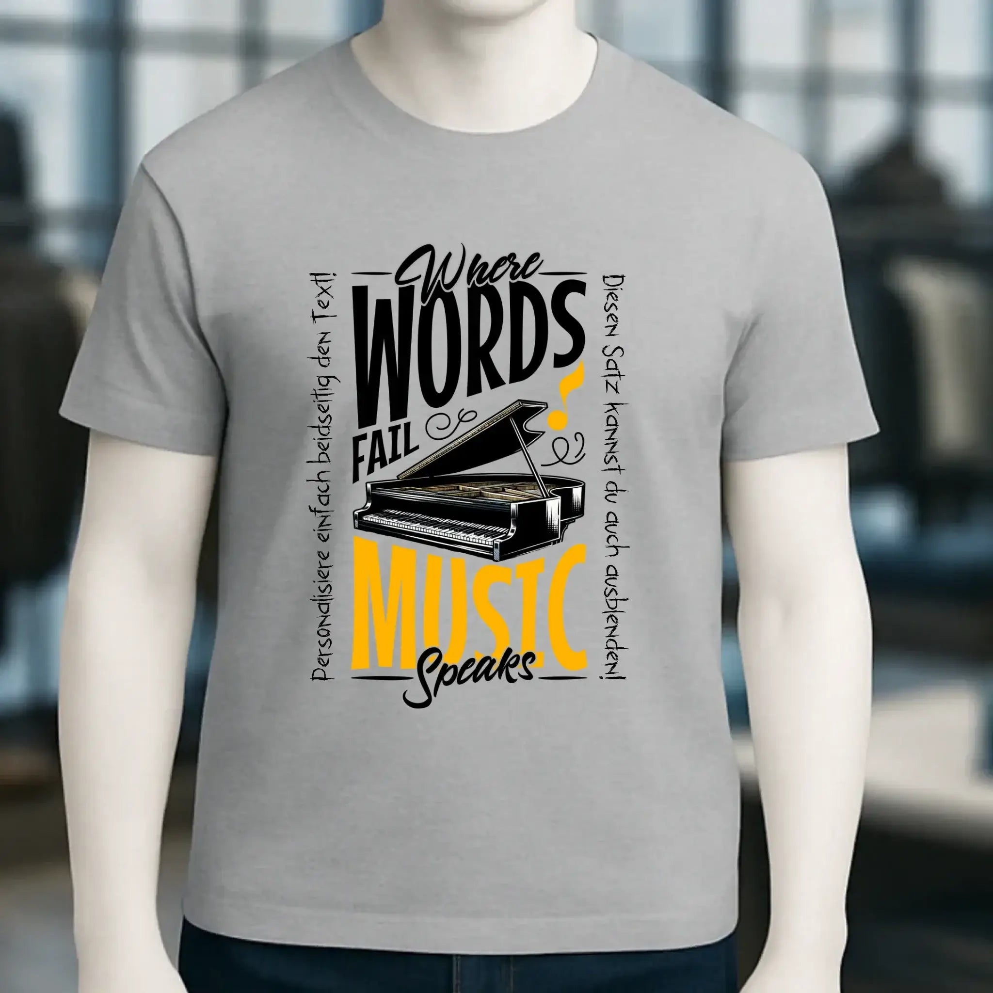 8in1-Kollektion: Music speaks + Wunschtext • personalisiert • diverse Artikel