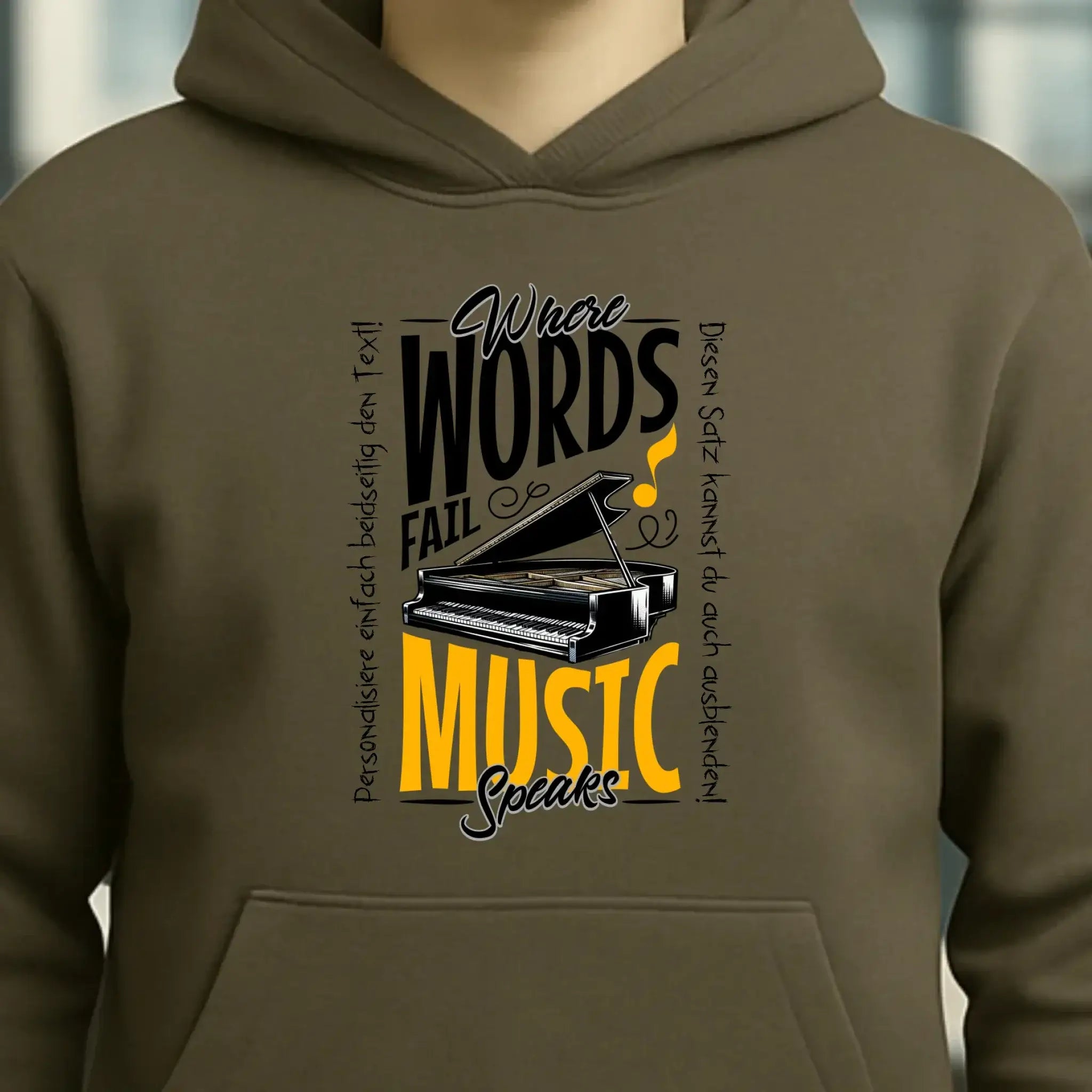 8in1-Kollektion: Music speaks + Wunschtext • personalisiert • diverse Artikel