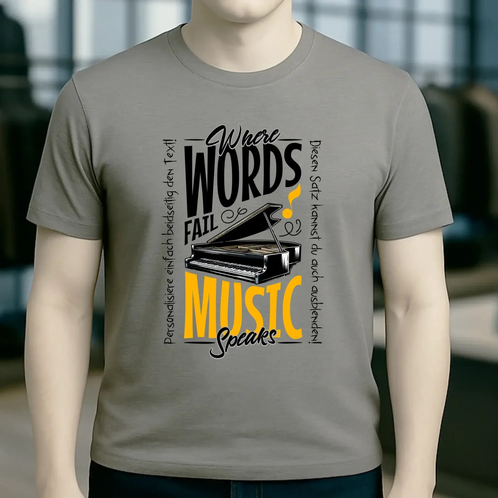 8in1-Kollektion: Music speaks + Wunschtext • personalisiert • diverse Artikel
