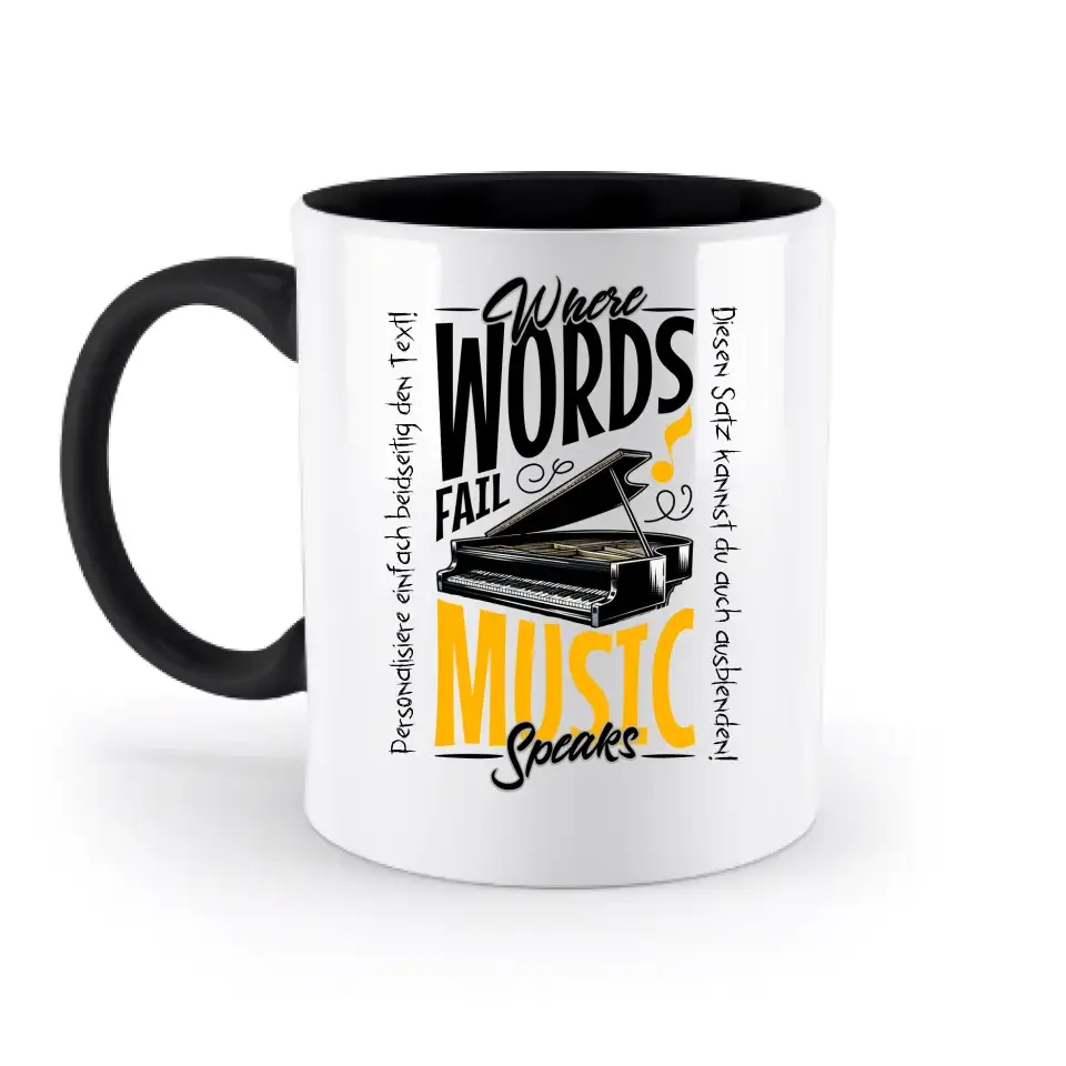 8in1-Kollektion: Music speaks + Wunschtext • personalisiert • diverse Artikel