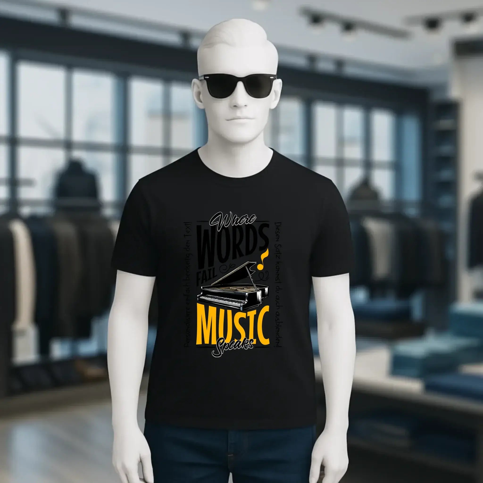 8in1-Kollektion: Music speaks + Wunschtext • personalisiert • diverse Artikel