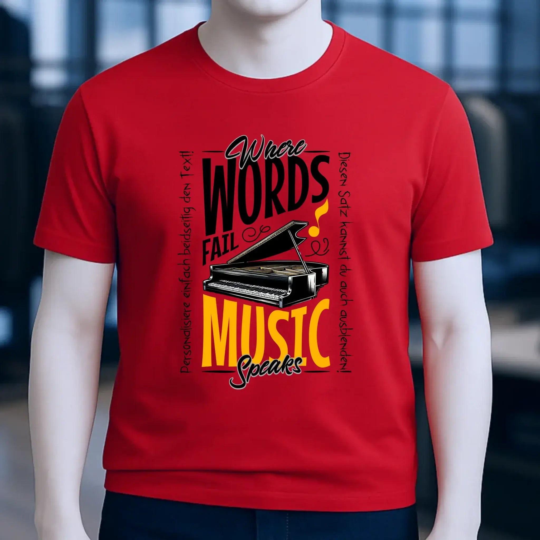 8in1-Kollektion: Music speaks + Wunschtext • personalisiert • diverse Artikel