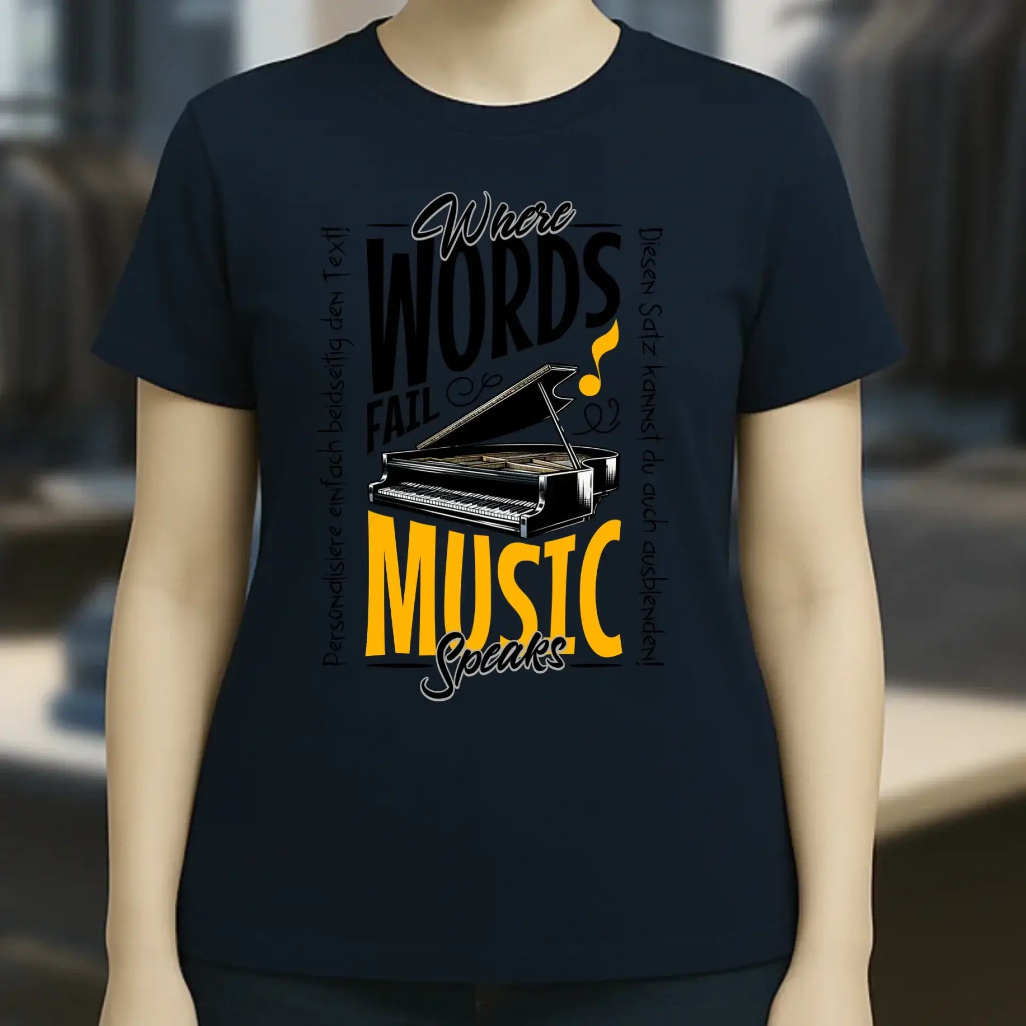 8in1-Kollektion: Music speaks + Wunschtext • personalisiert • diverse Artikel