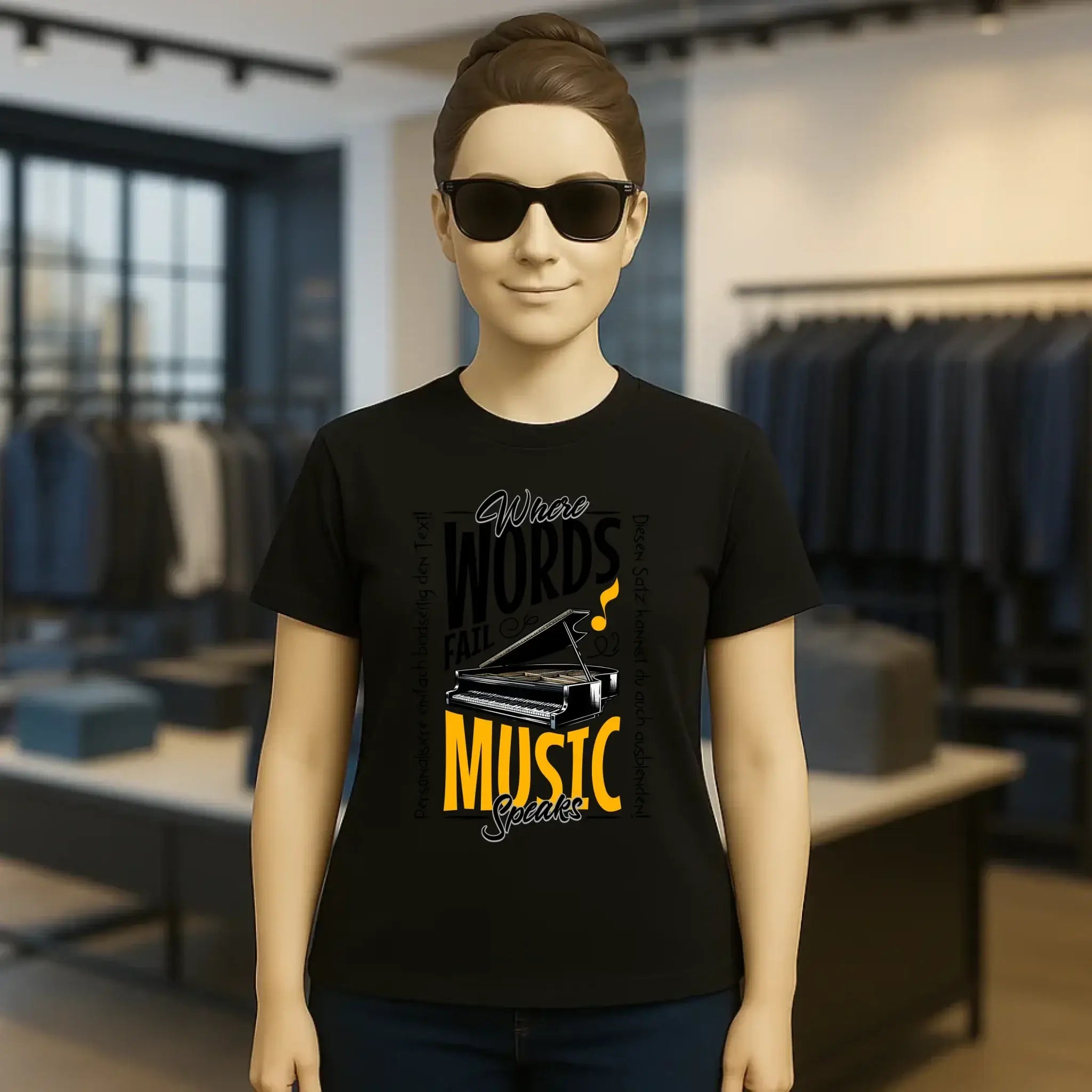 8in1-Kollektion: Music speaks + Wunschtext • personalisiert • diverse Artikel