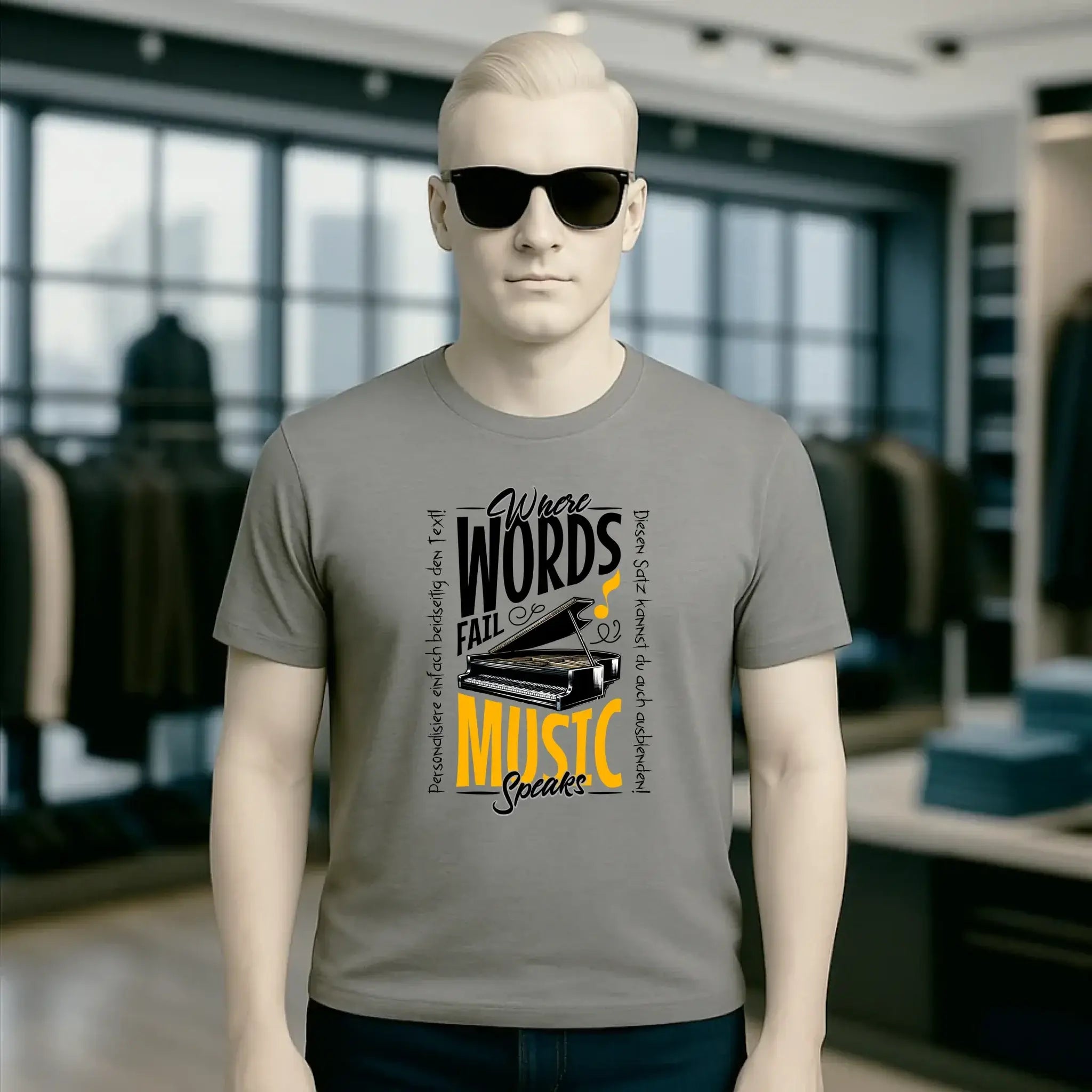 8in1-Kollektion: Music speaks + Wunschtext • personalisiert • diverse Artikel
