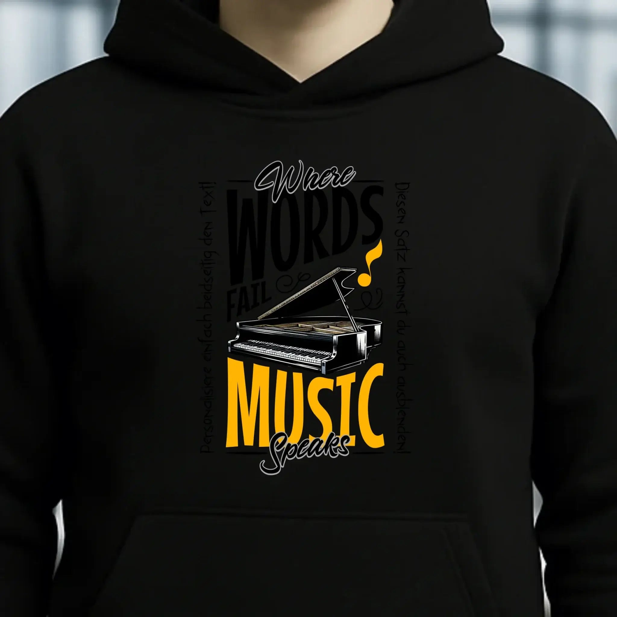 8in1-Kollektion: Music speaks + Wunschtext • personalisiert • diverse Artikel