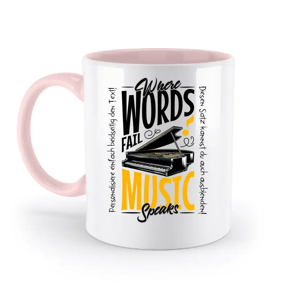 8in1-Kollektion: Music speaks + Wunschtext • personalisiert • diverse Artikel