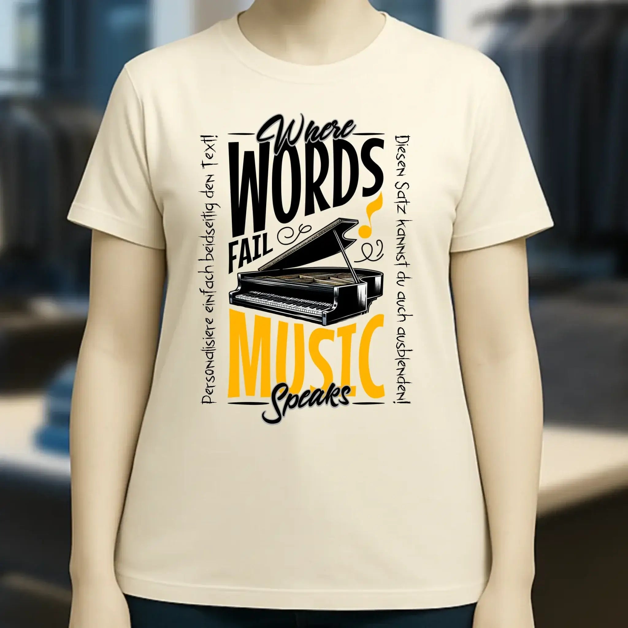8in1-Kollektion: Music speaks + Wunschtext • personalisiert • diverse Artikel