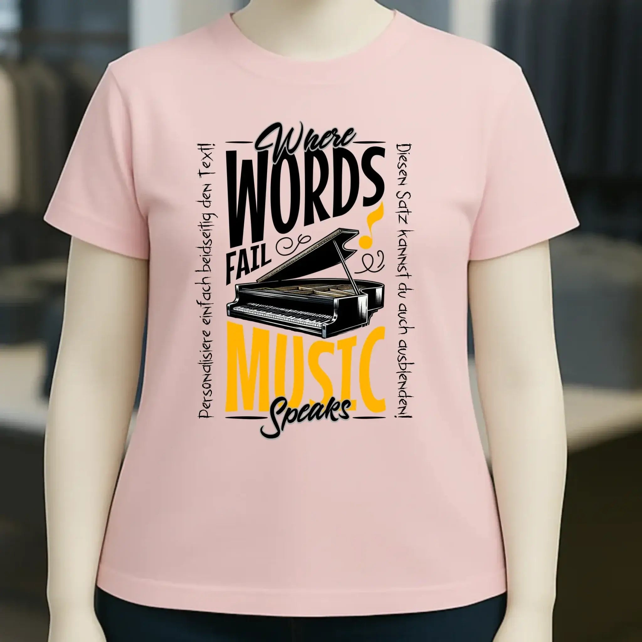 8in1-Kollektion: Music speaks + Wunschtext • personalisiert • diverse Artikel