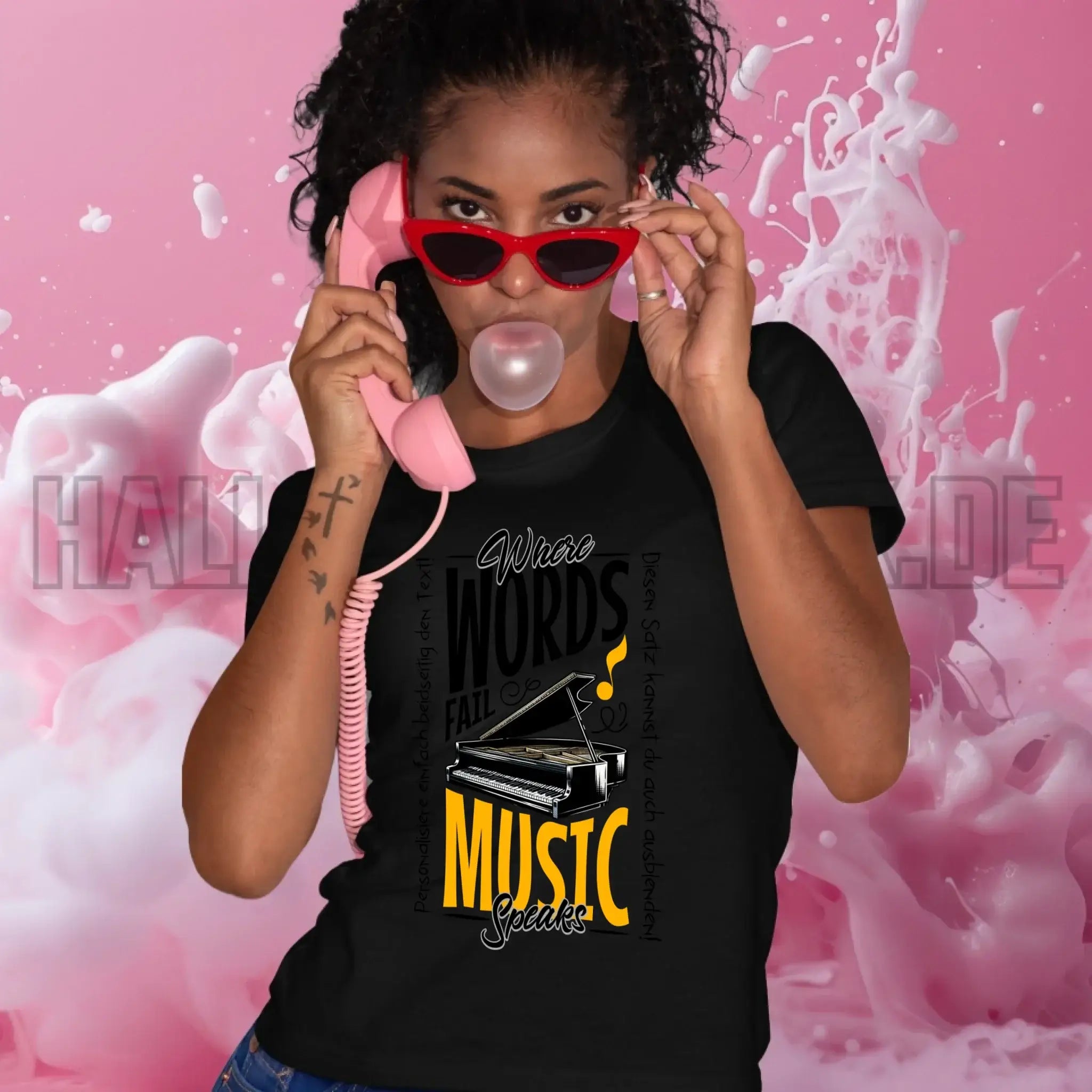 8in1-Kollektion: Music speaks + Wunschtext • personalisiert • diverse Artikel