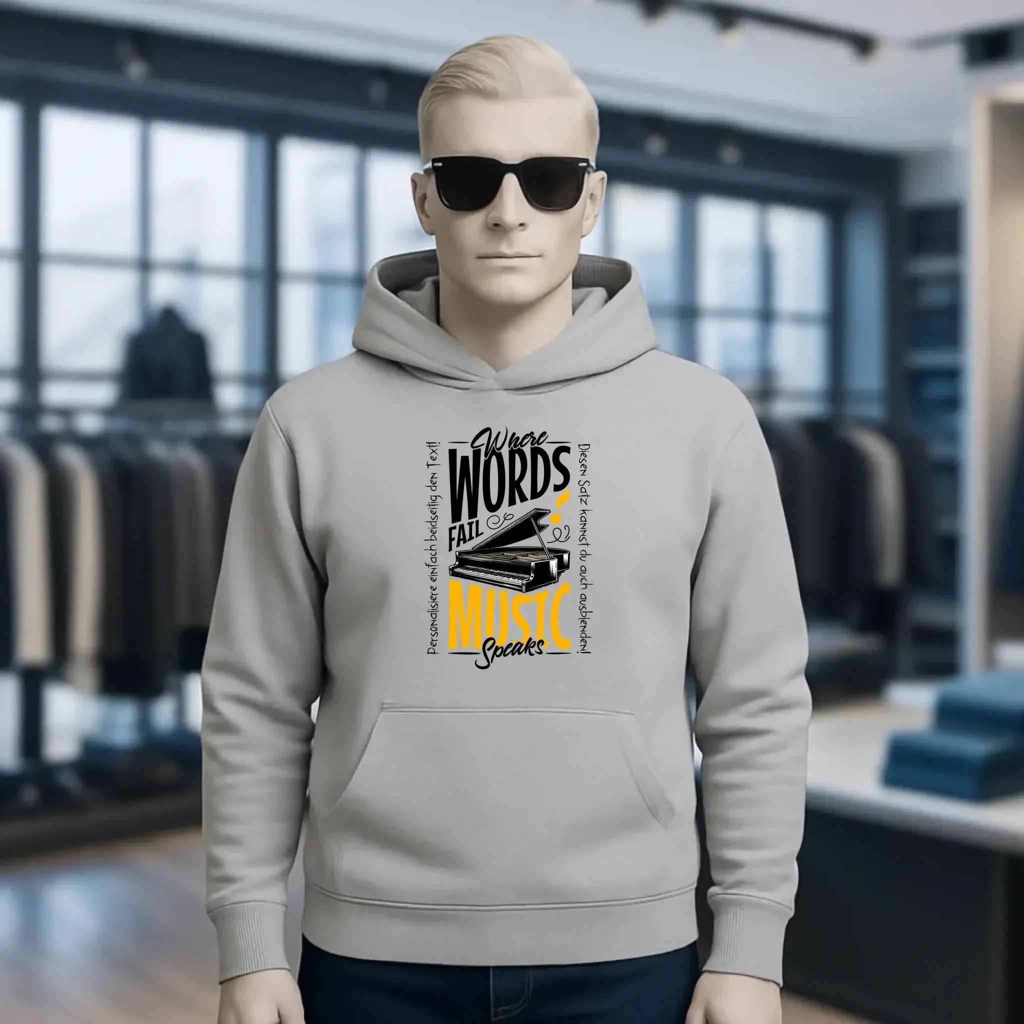 8in1-Kollektion: Music speaks + Wunschtext • personalisiert • diverse Artikel
