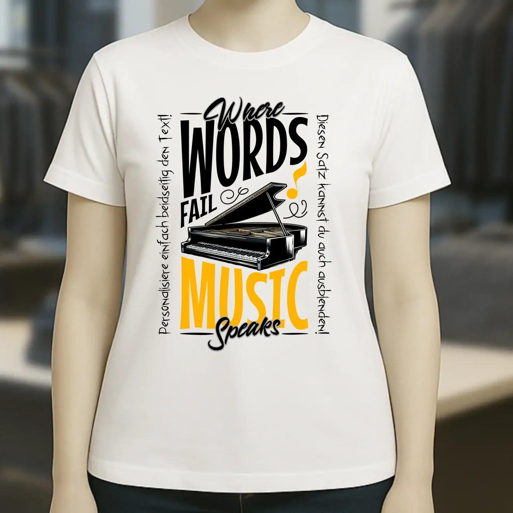 8in1-Kollektion: Music speaks + Wunschtext • personalisiert • diverse Artikel