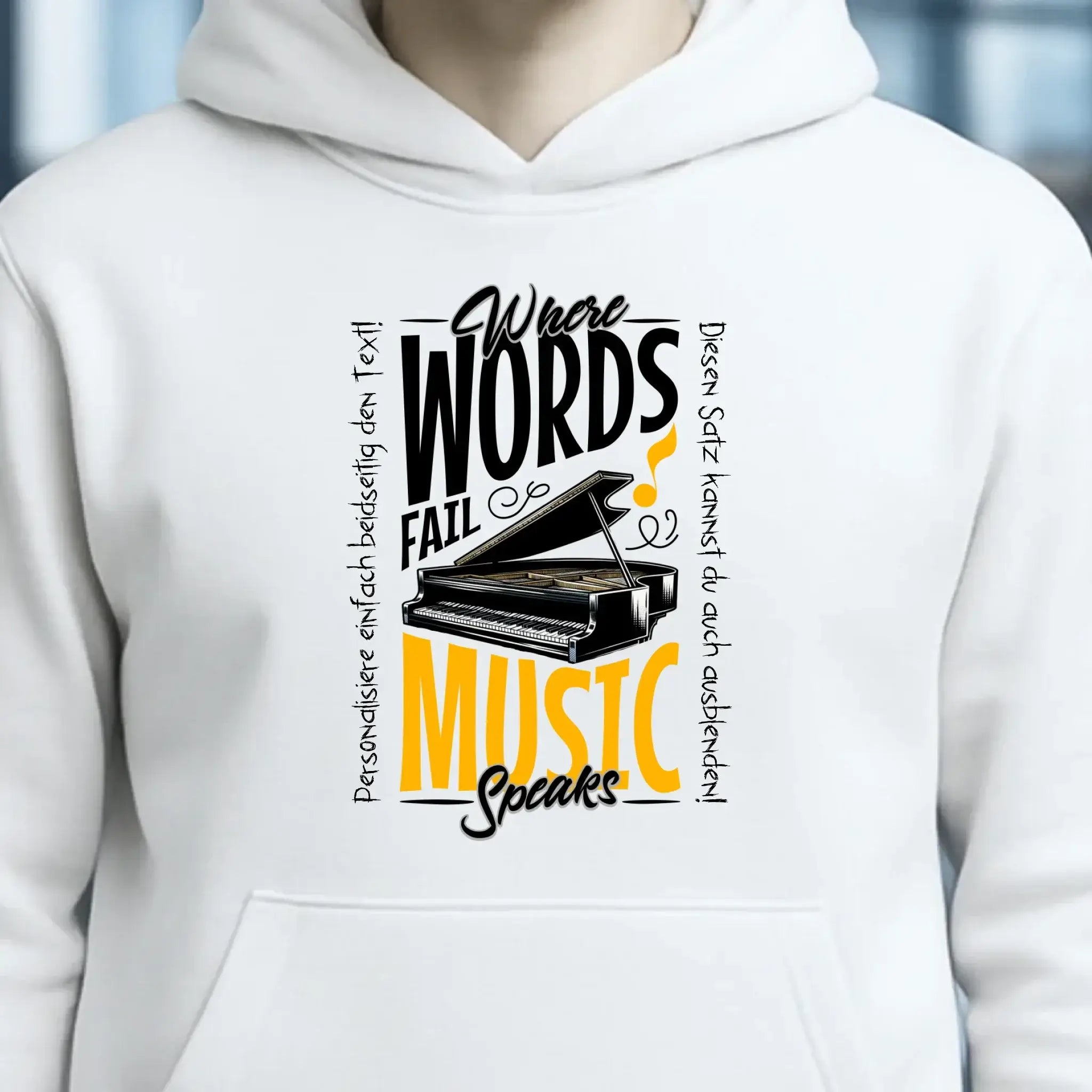 8in1-Kollektion: Music speaks + Wunschtext • personalisiert • diverse Artikel