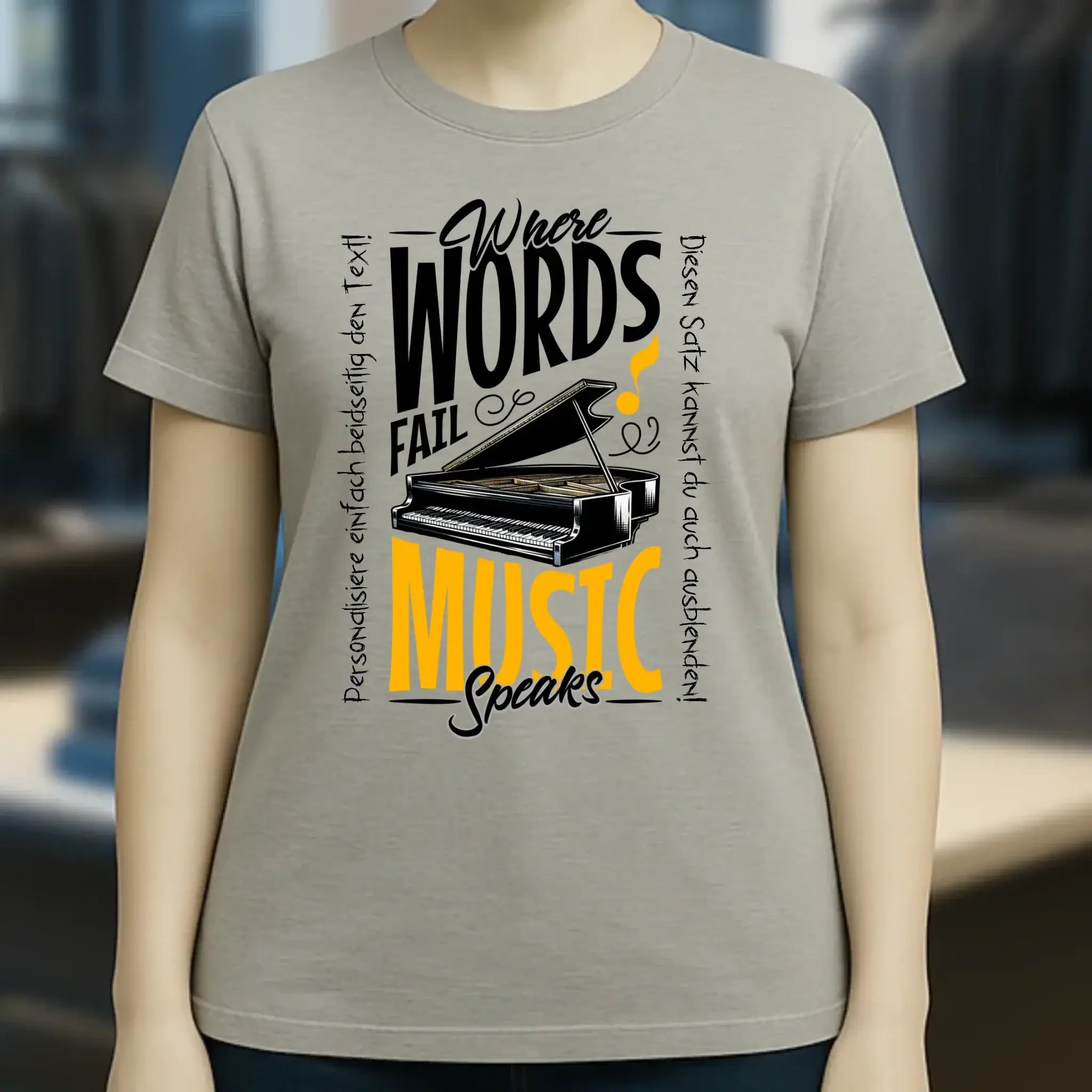 8in1-Kollektion: Music speaks + Wunschtext • personalisiert • diverse Artikel