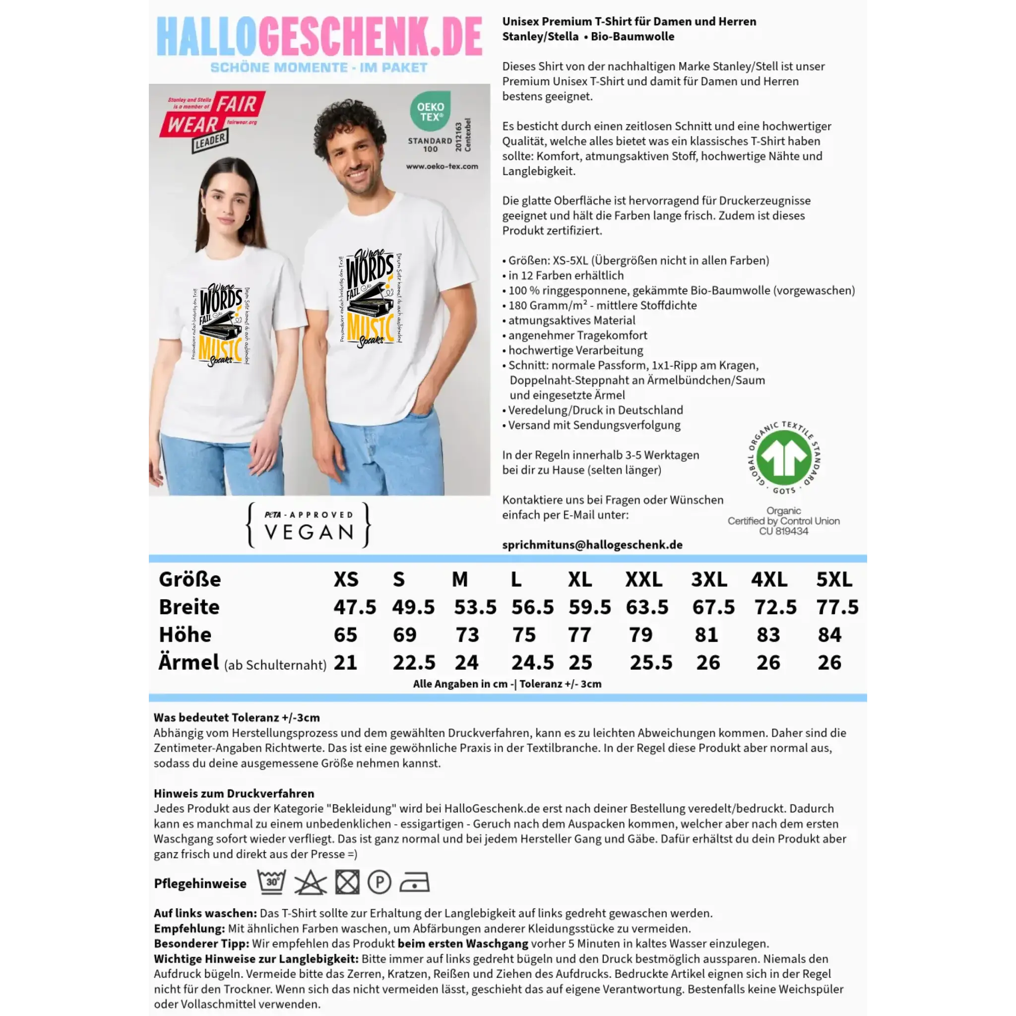 8in1-Kollektion: Music speaks + Wunschtext • personalisiert • diverse Artikel