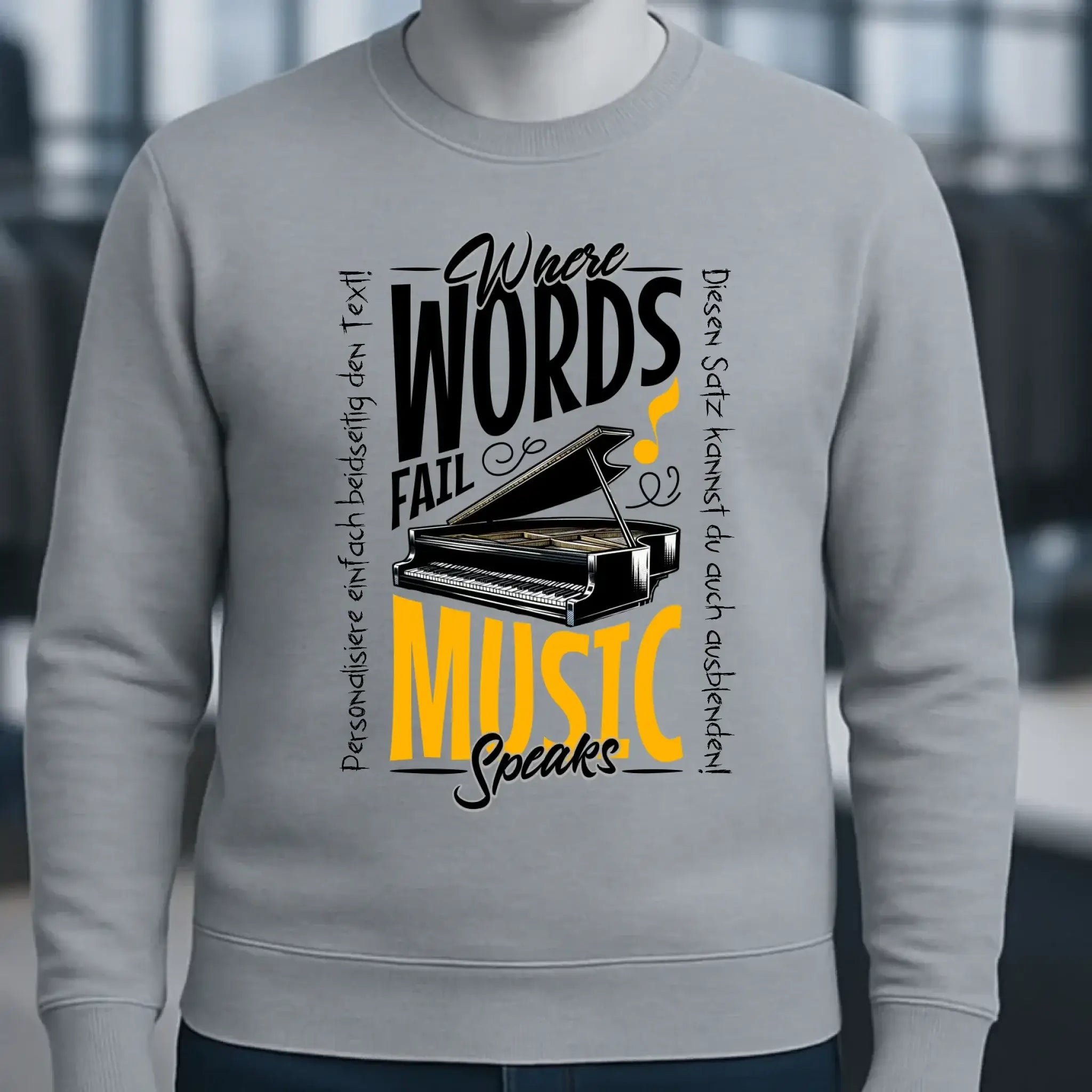 8in1-Kollektion: Music speaks + Wunschtext • personalisiert • diverse Artikel