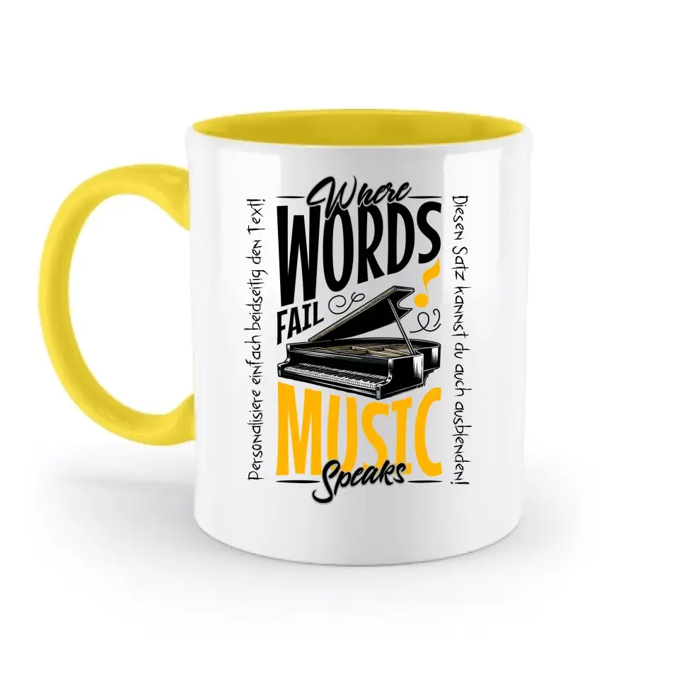 8in1-Kollektion: Music speaks + Wunschtext • personalisiert • diverse Artikel