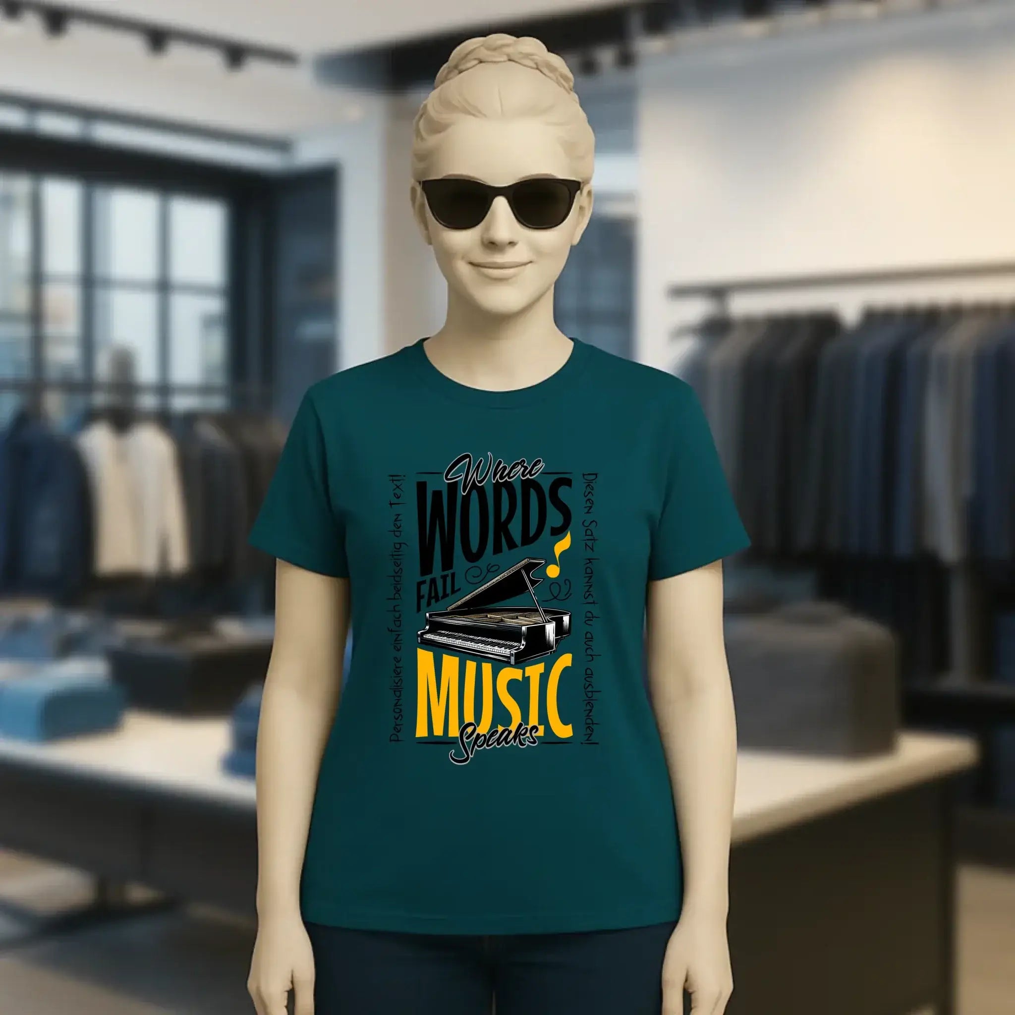 8in1-Kollektion: Music speaks + Wunschtext • personalisiert • diverse Artikel